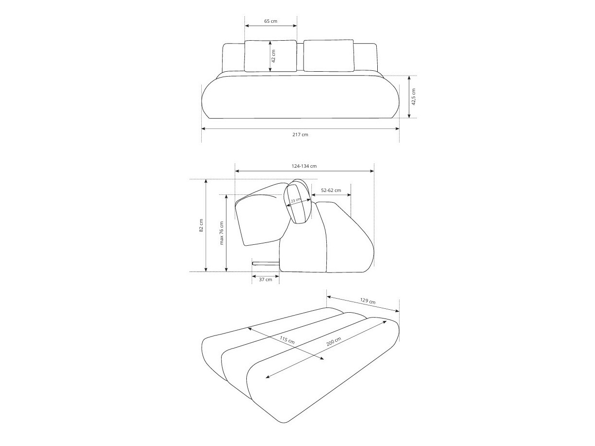 Slaapbank Kingston 193 (Wind 82)