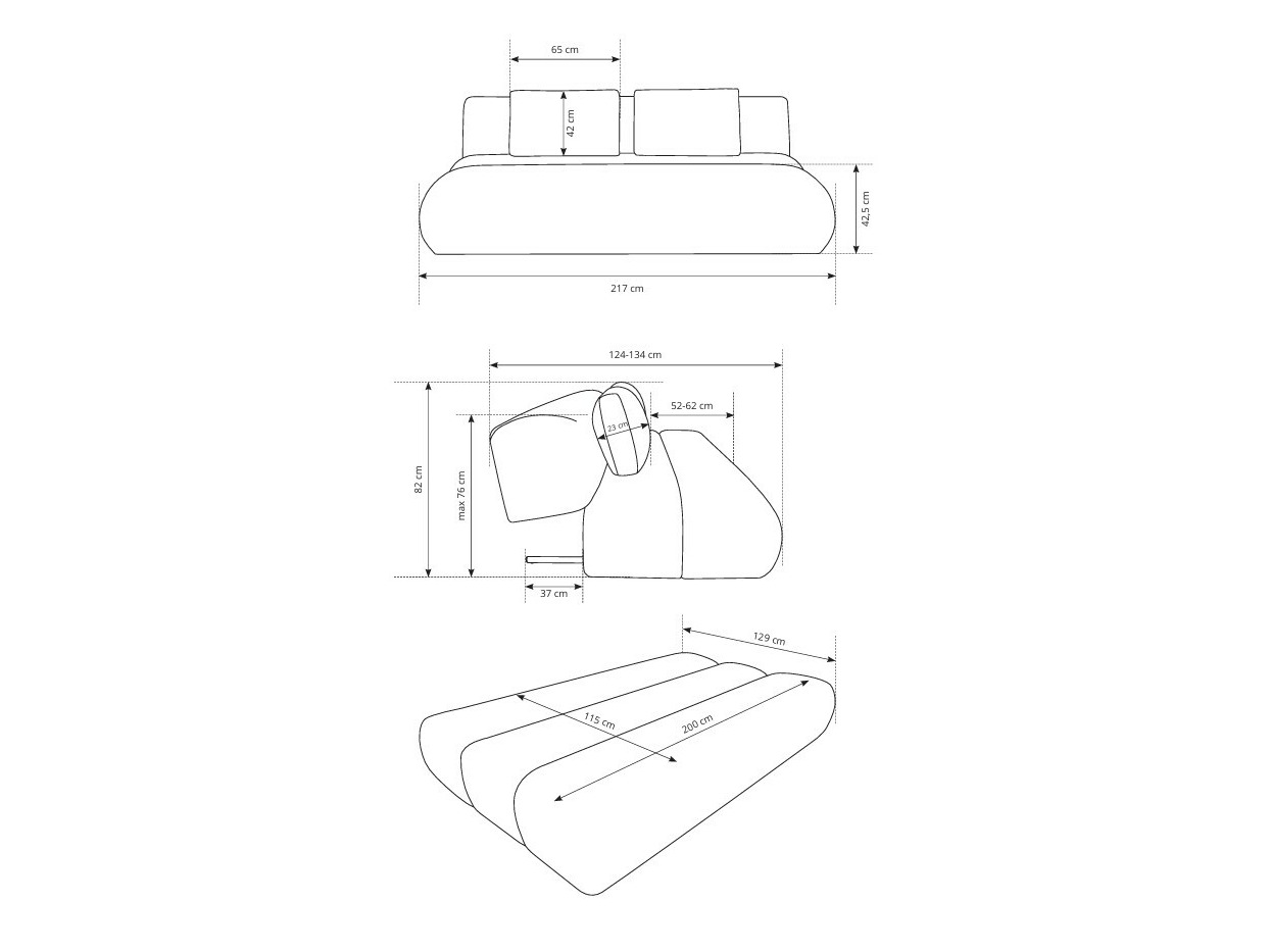 Slaapbank Kingston 193 (Wind 89)