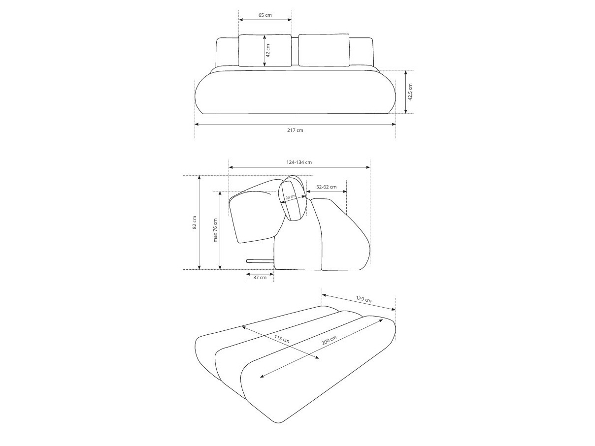 Slaapbank Kingston 193 (Wind 90)