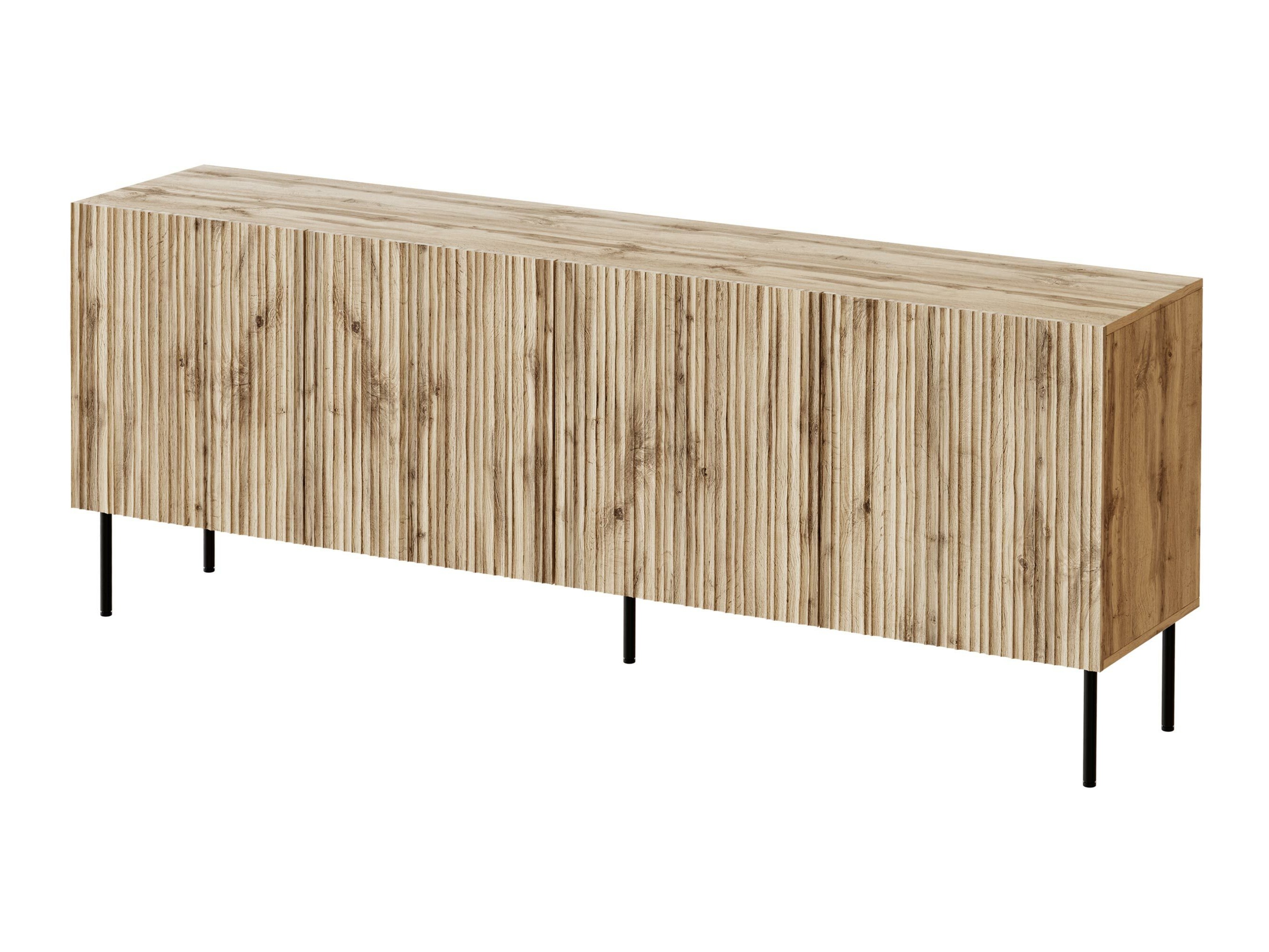 Dressoir Lorelbo 101 (Wotan eik + Zwart)