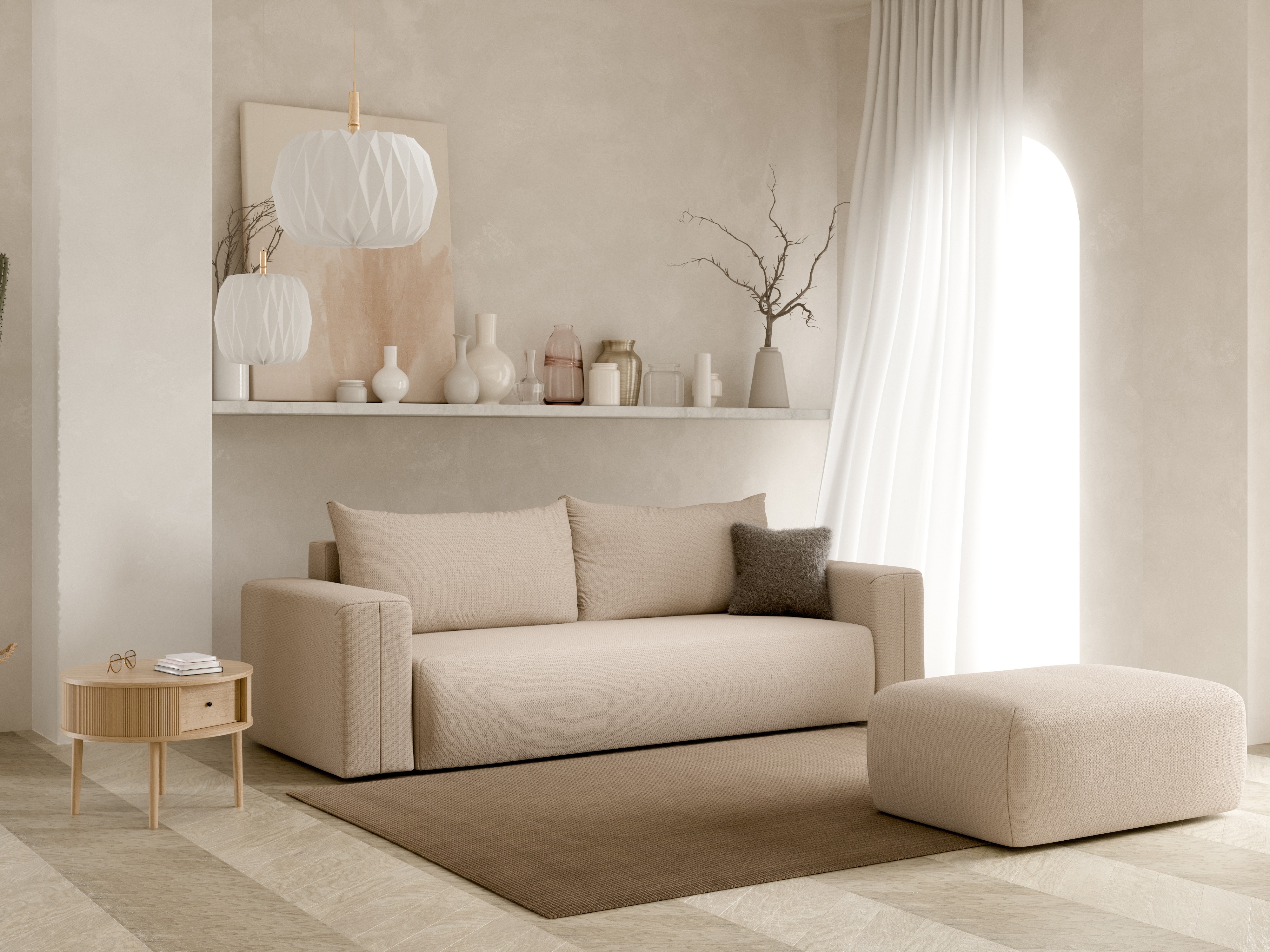 Gestoffeerde bank Lirdomo 104 (Aragon 03)