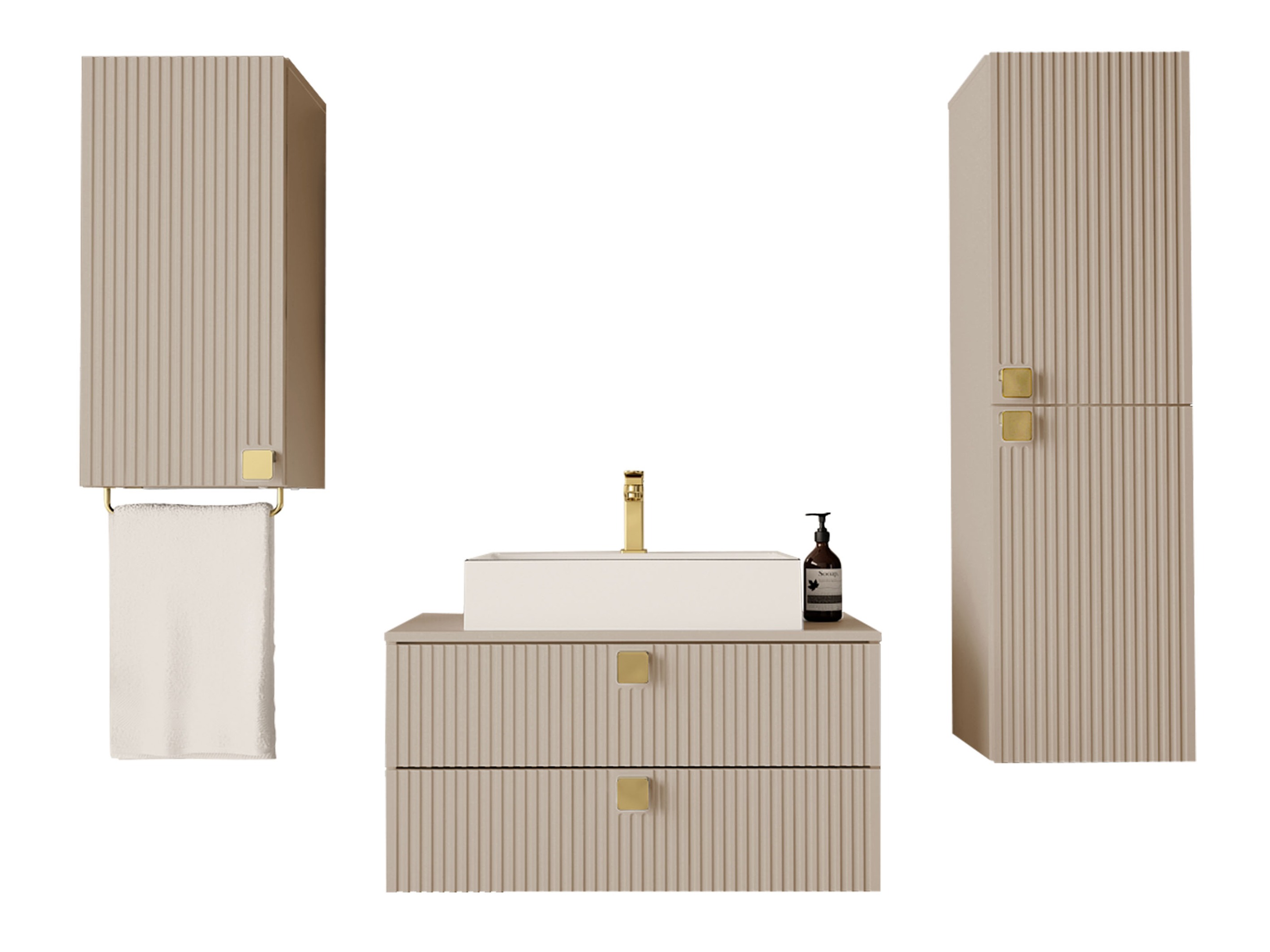 Badkamerset Orlvera 105 (Lichtbruin)