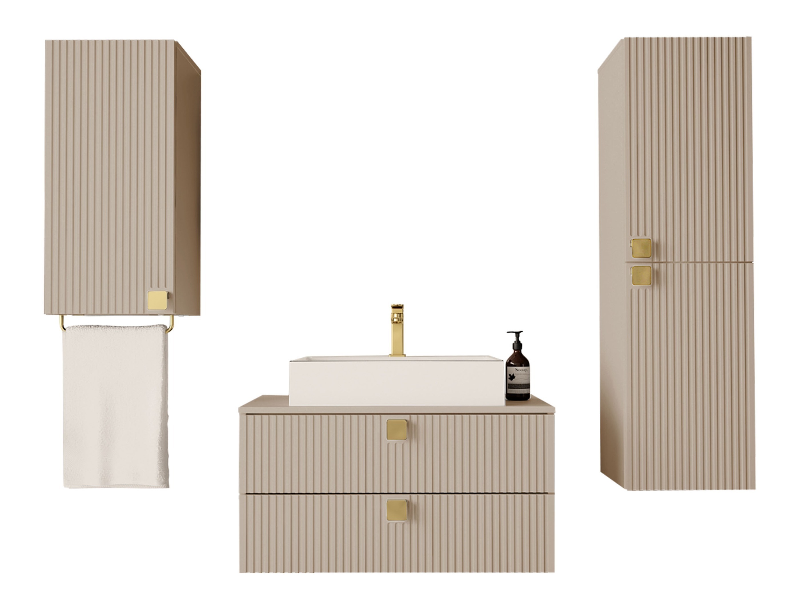 Badkamerset Orlvera 105 (Lichtbruin)