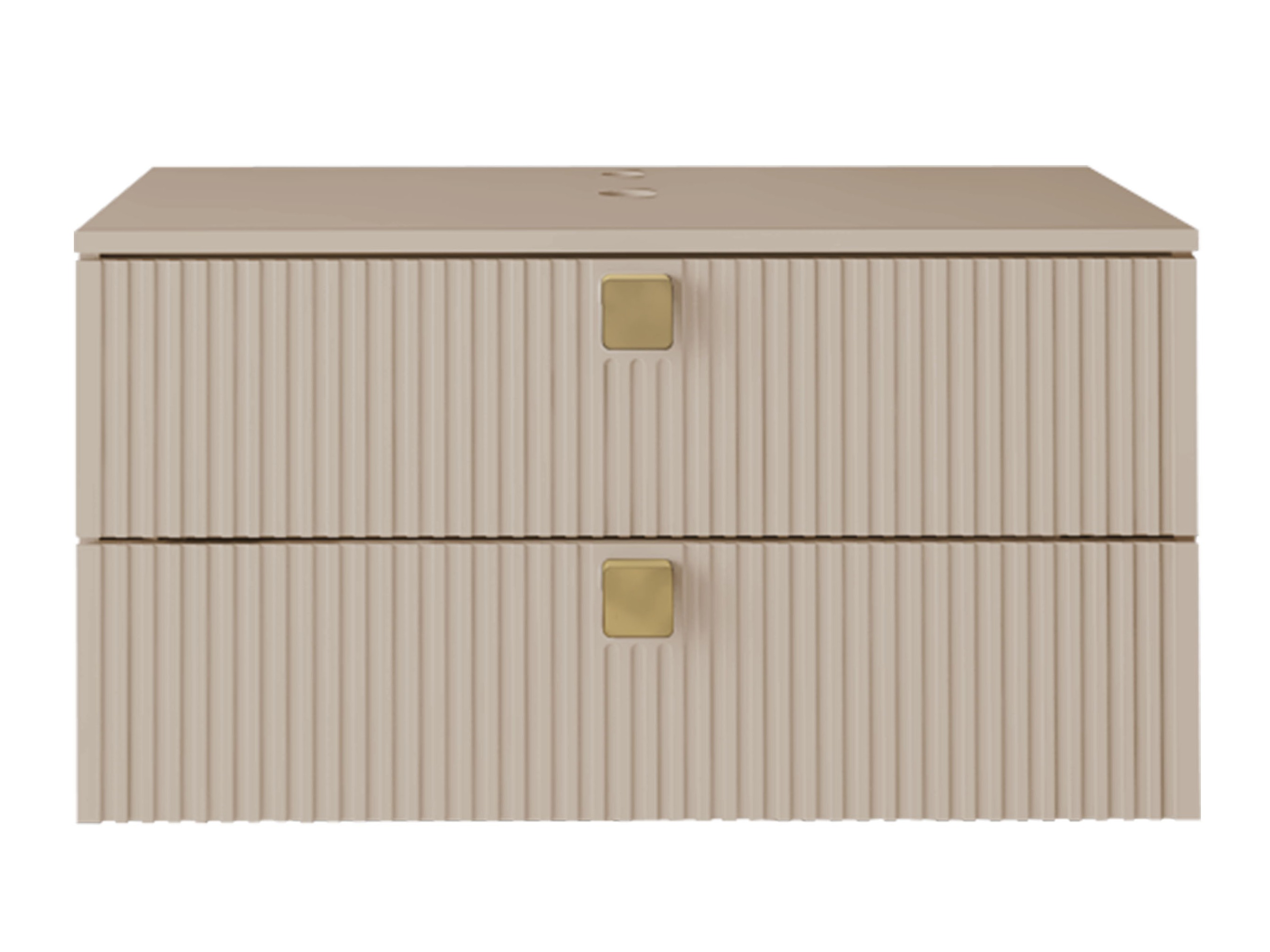 Hangend badkamermeubel voor wastafel Orlvera 102 (Lichtbruin)