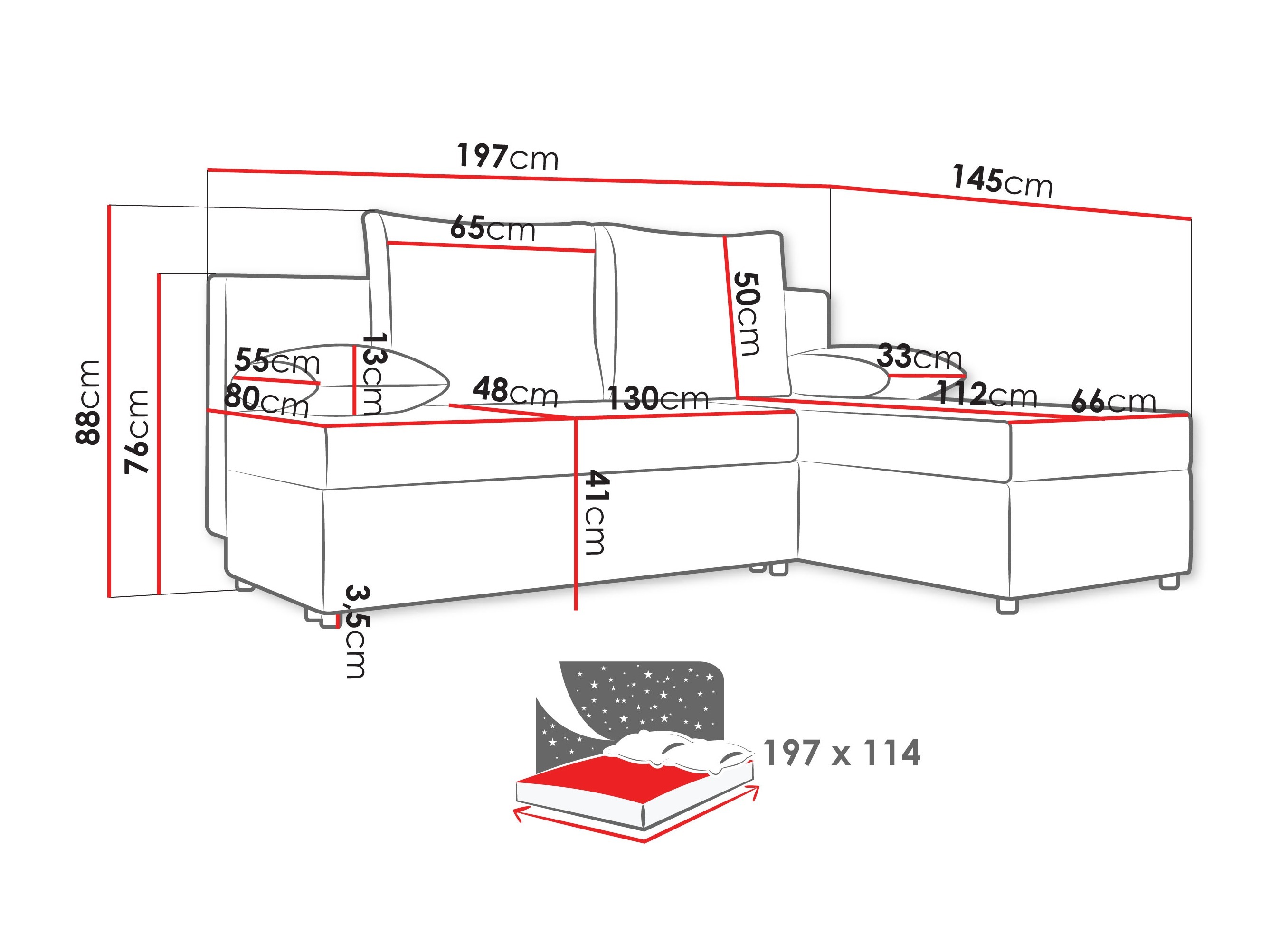 Hoekbank Euclid 100 (Poso 110)