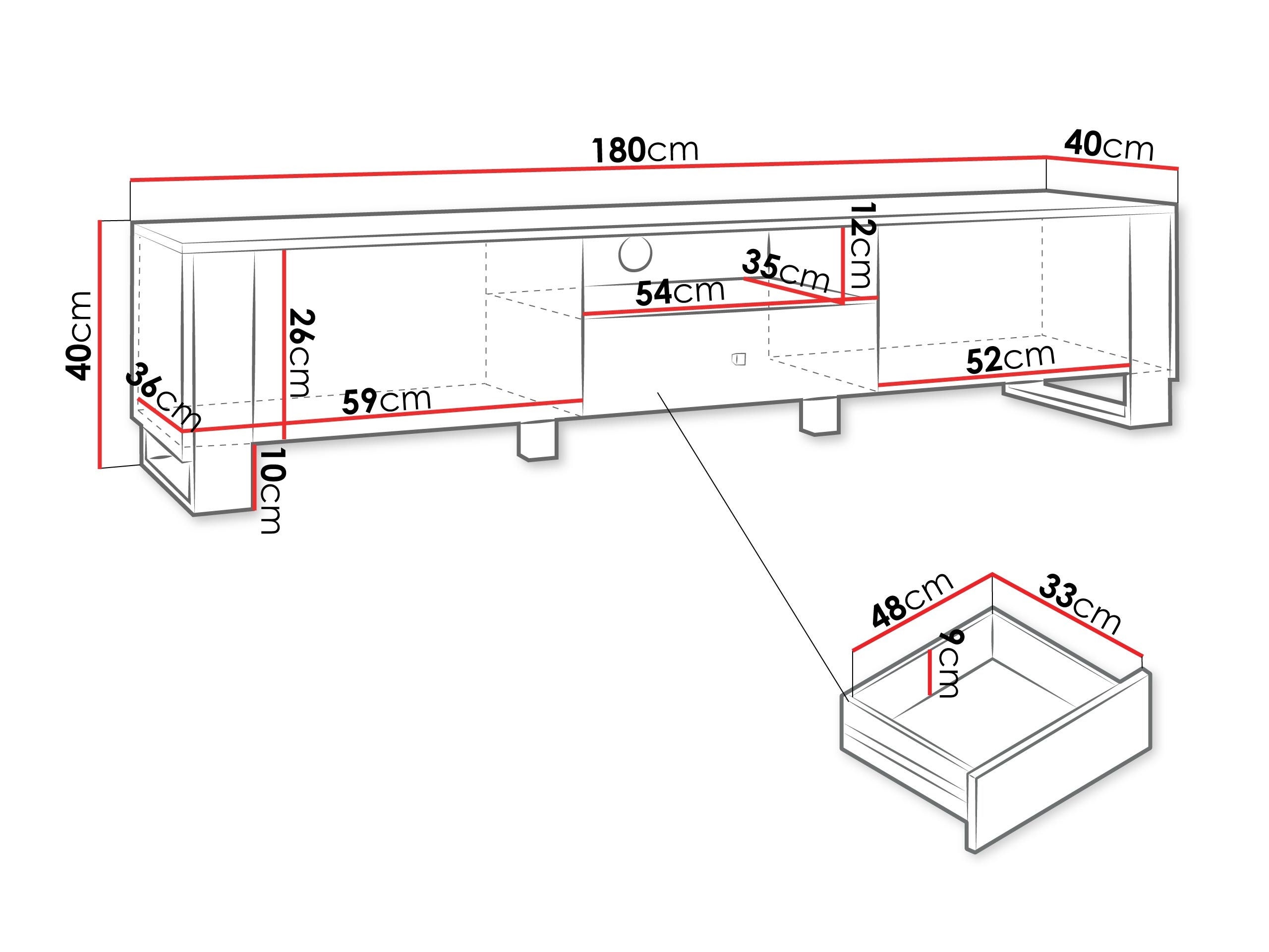 TV-meubel Comfivo Vestora 103