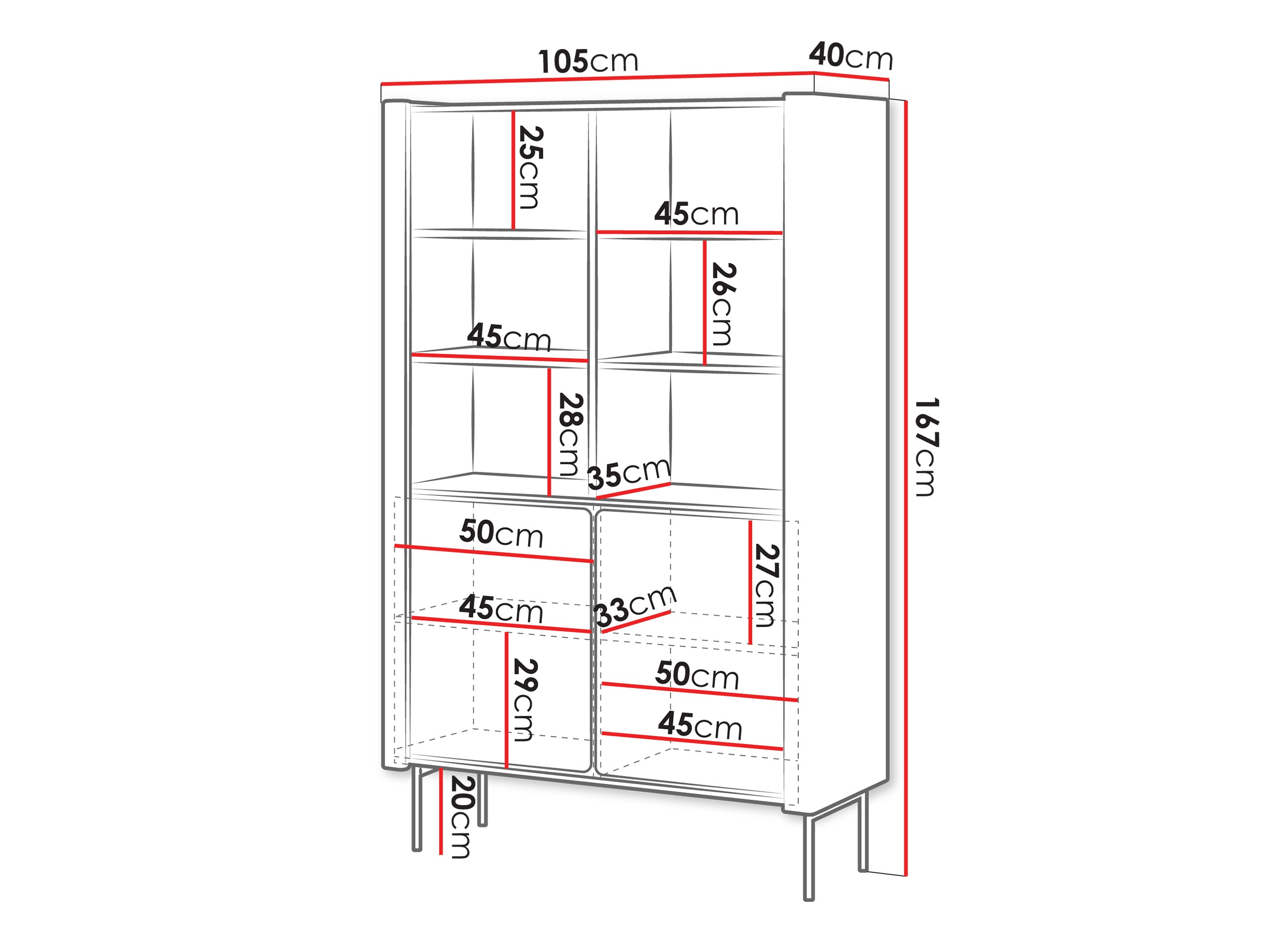 Boekenkast Nolsevo 102