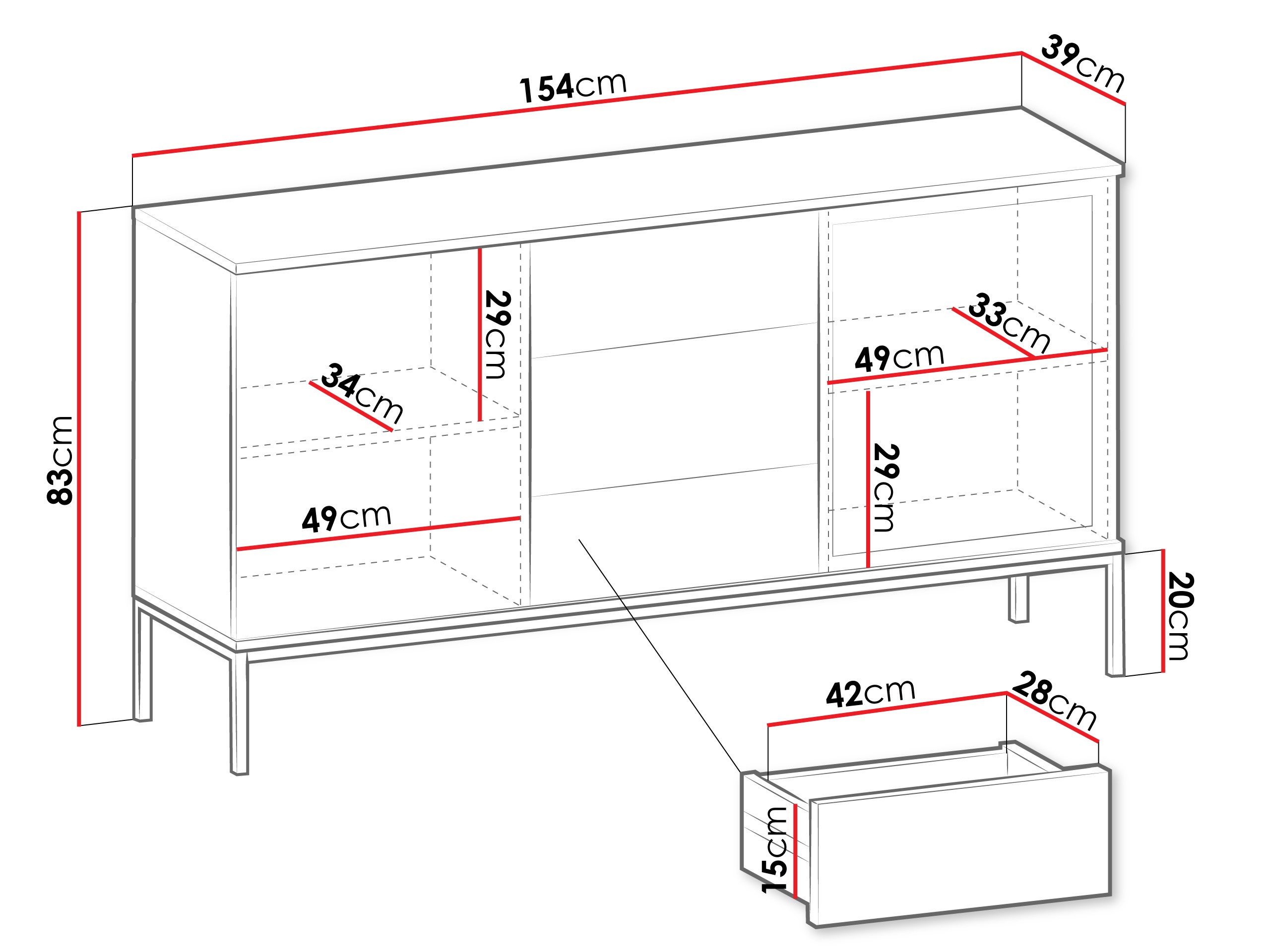 Ladekast Soferi 108 (Kasjmier)