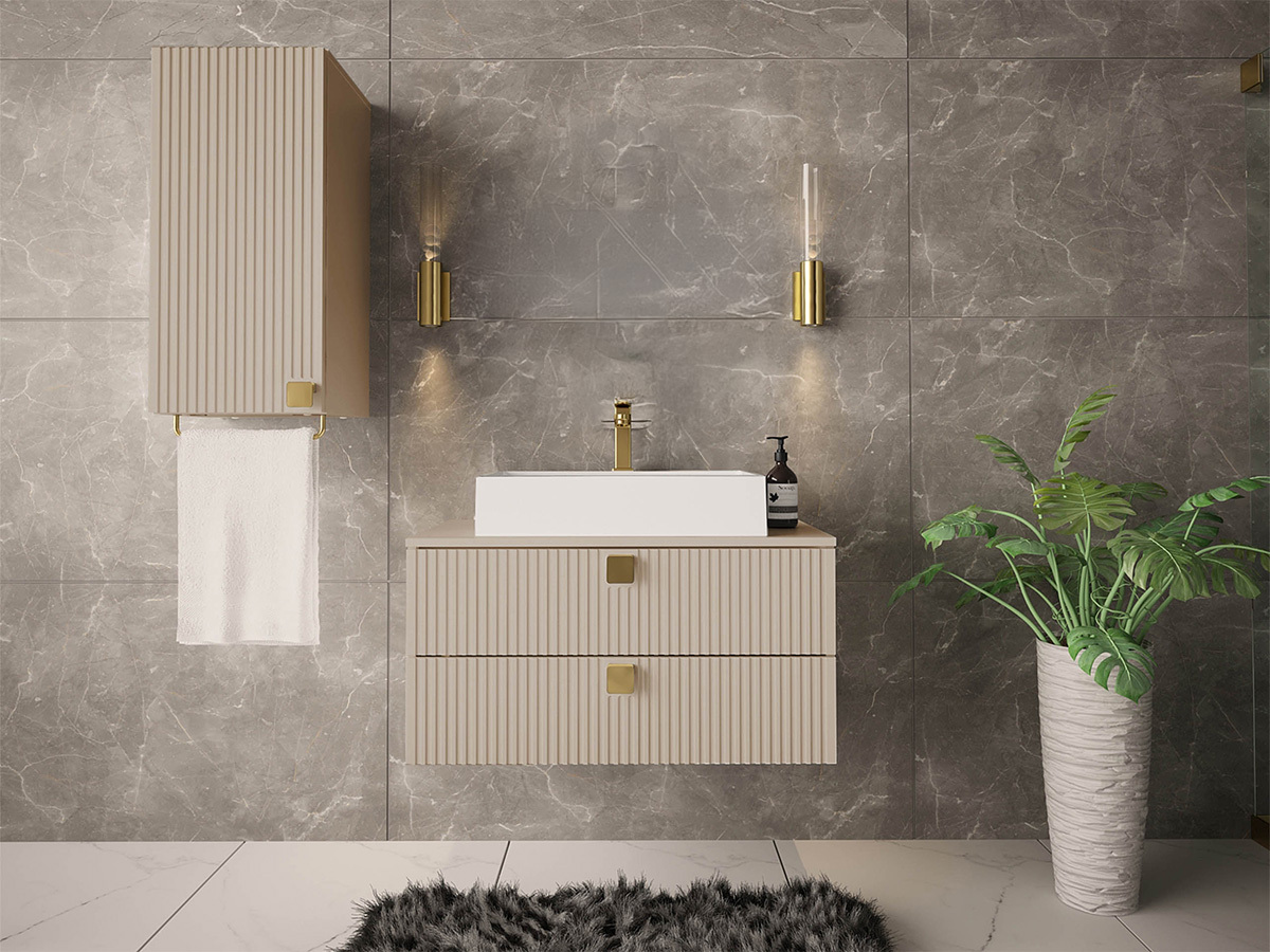 Badkamerset Orlvera 104 (Lichtbruin)