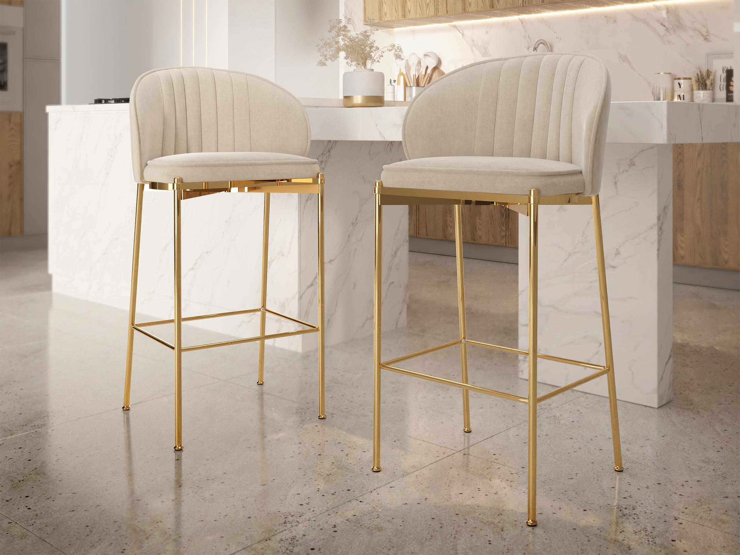 Barkruk Comfivo 463 (Beige)