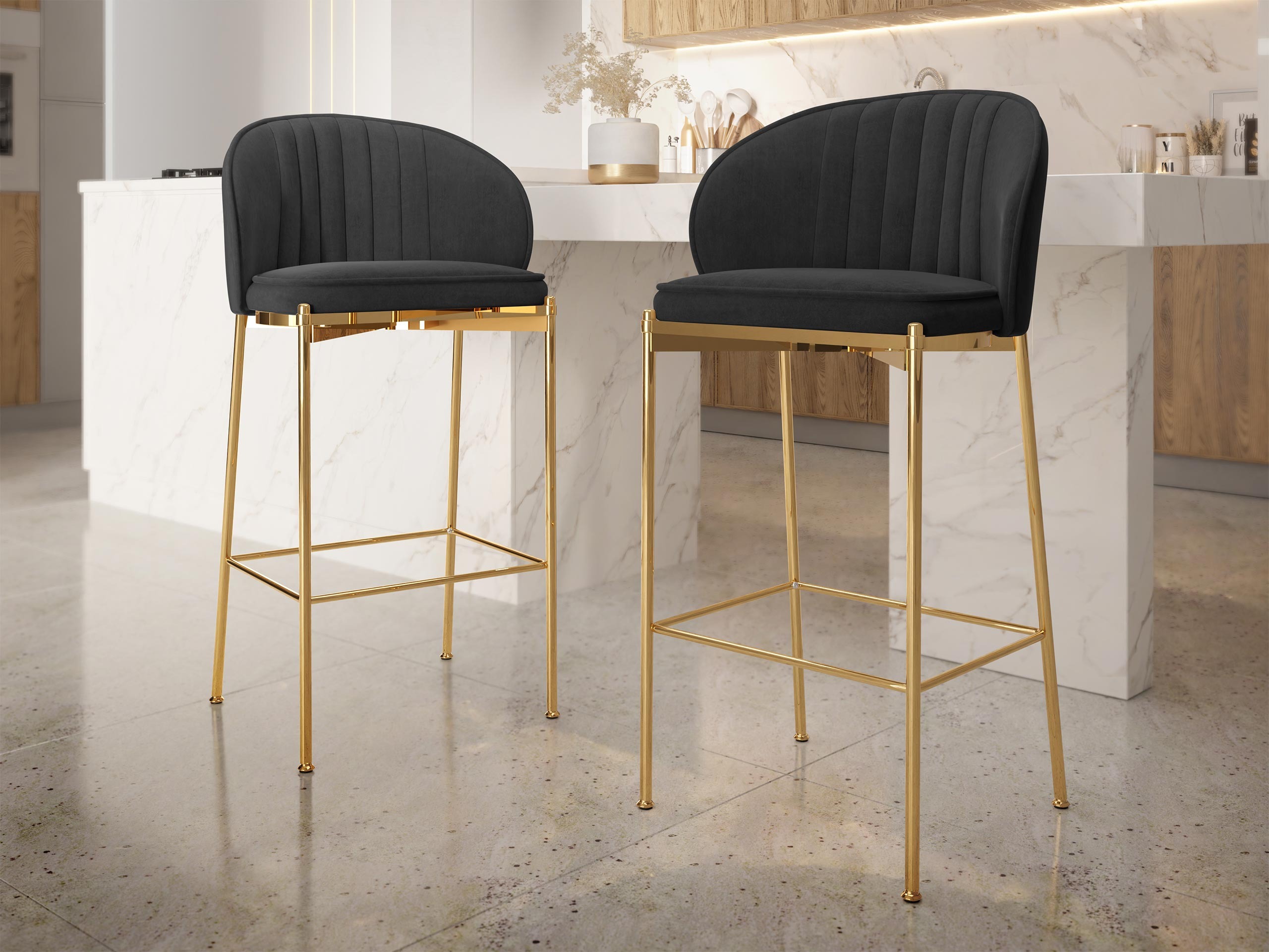 Barkruk Comfivo 463 (Zwart)