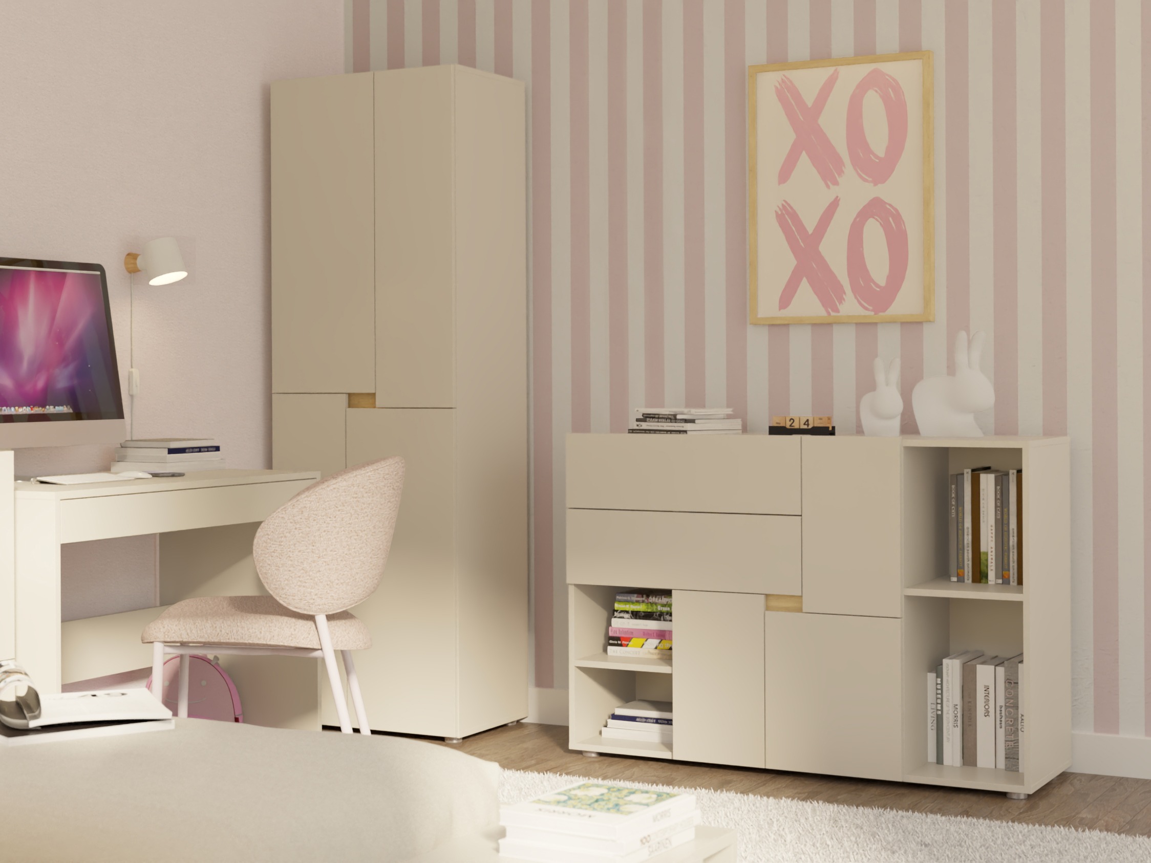 Boekenkast Mavdori 104 (Kasjmier)