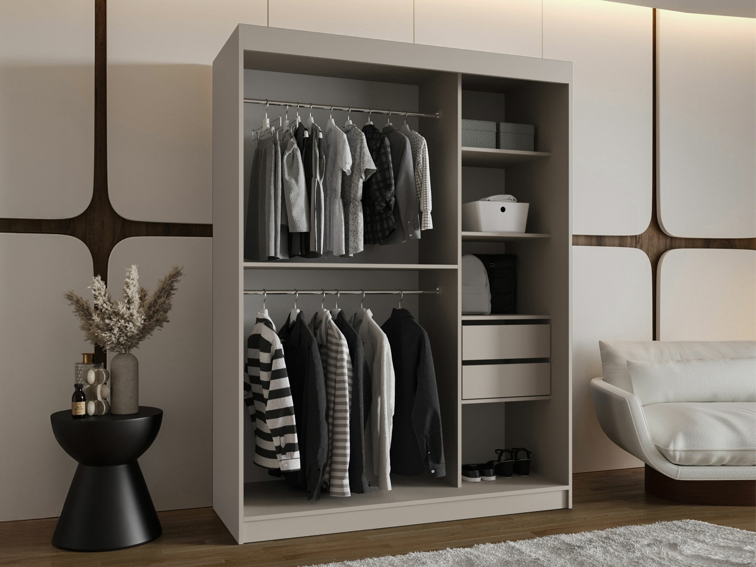 Kledingkast Hartford 527 (Kasjmier)