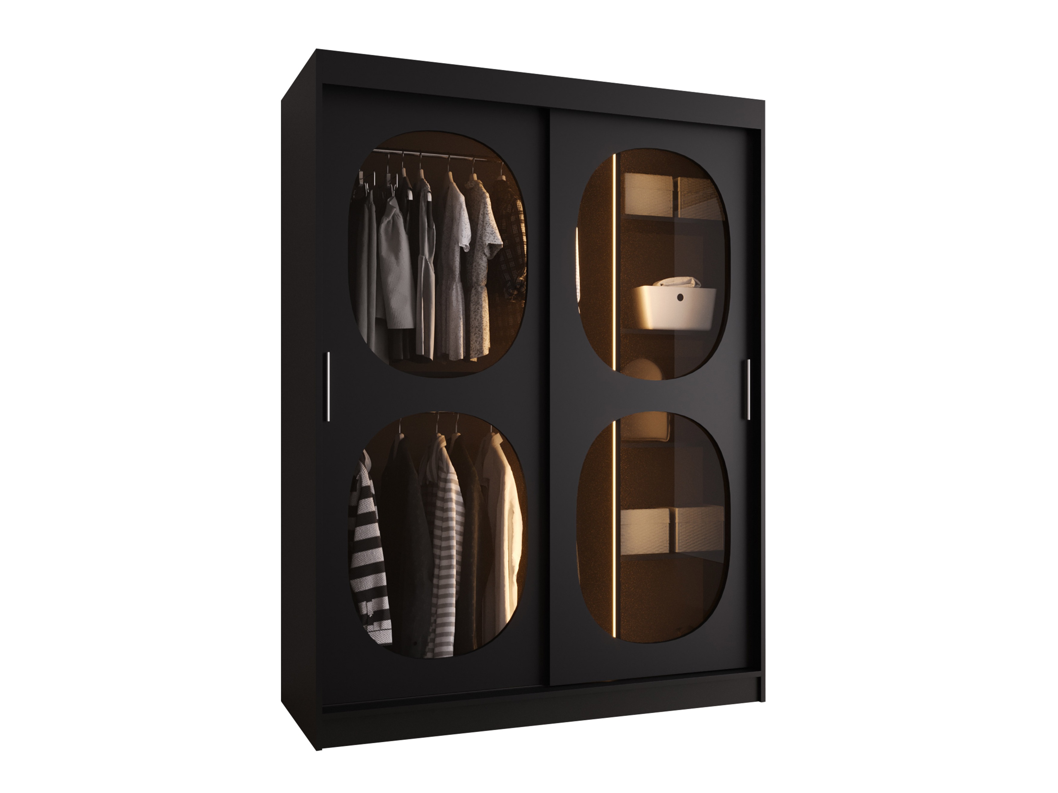 Kledingkast Hartford 527 (Zwart)