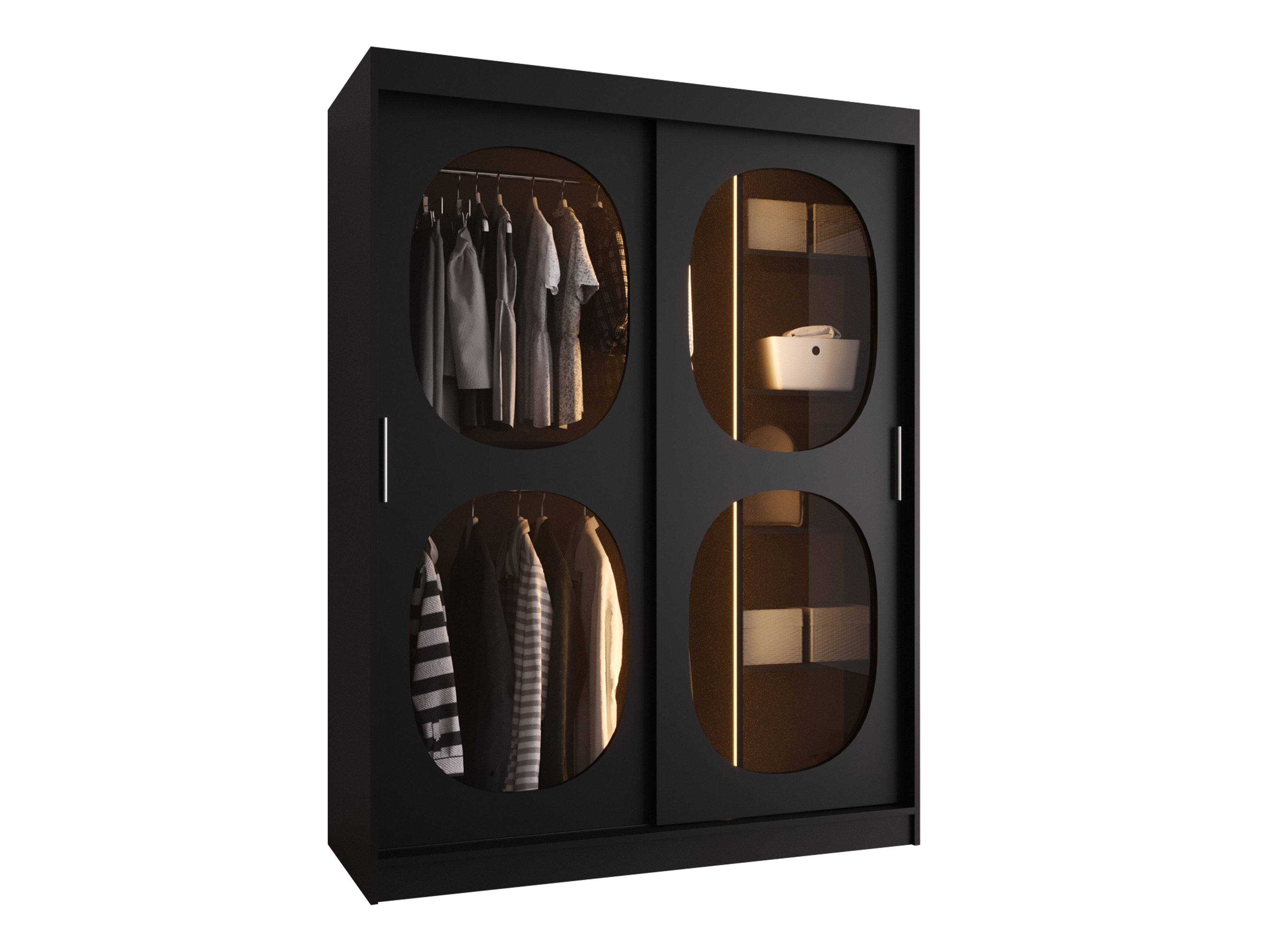 Kledingkast Hartford 527 (Zwart)