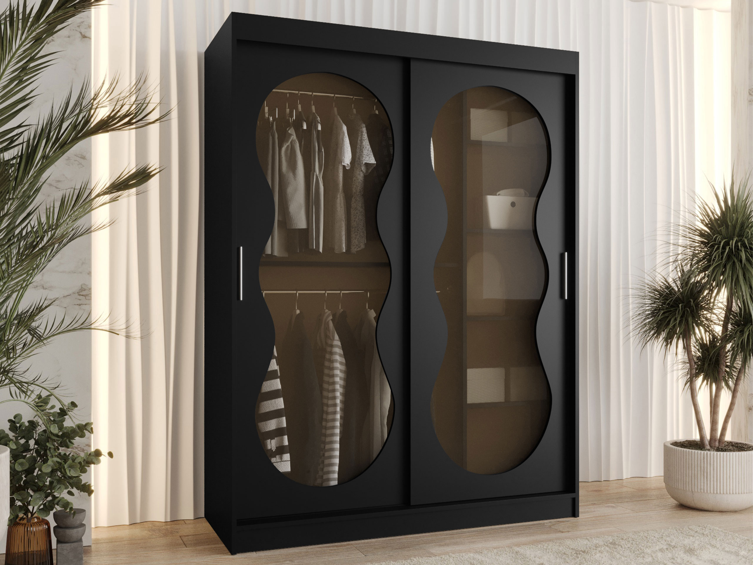 Kledingkast Hartford 528 (Zwart)