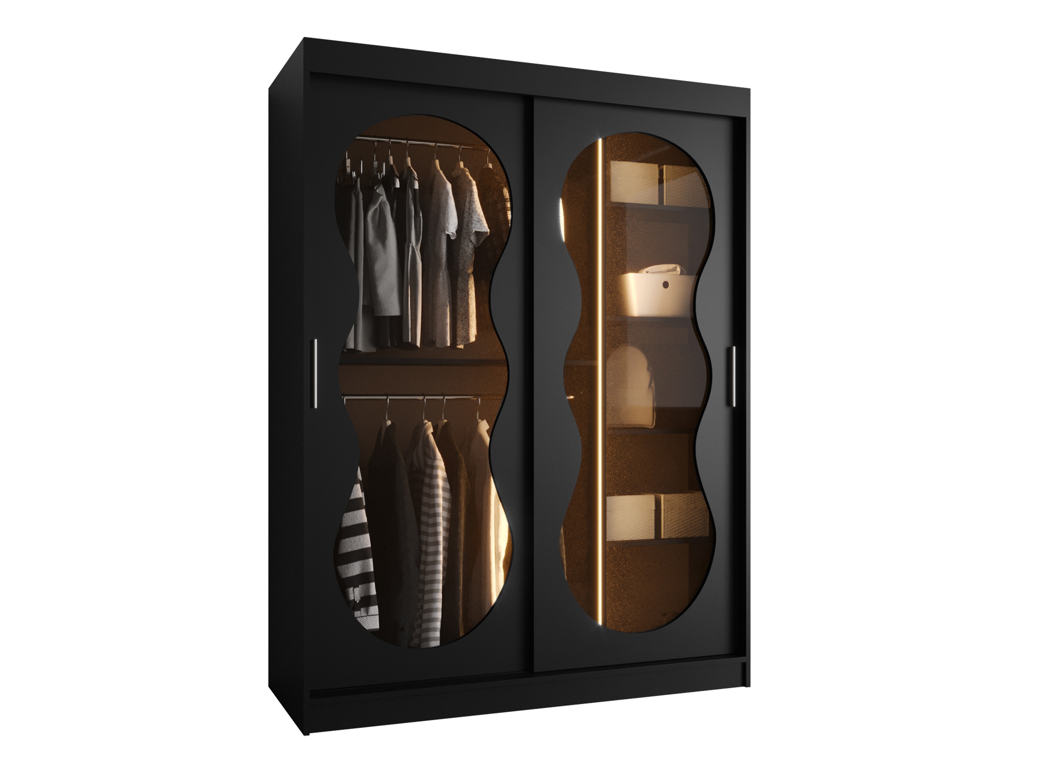 Kledingkast Hartford 528 (Zwart)