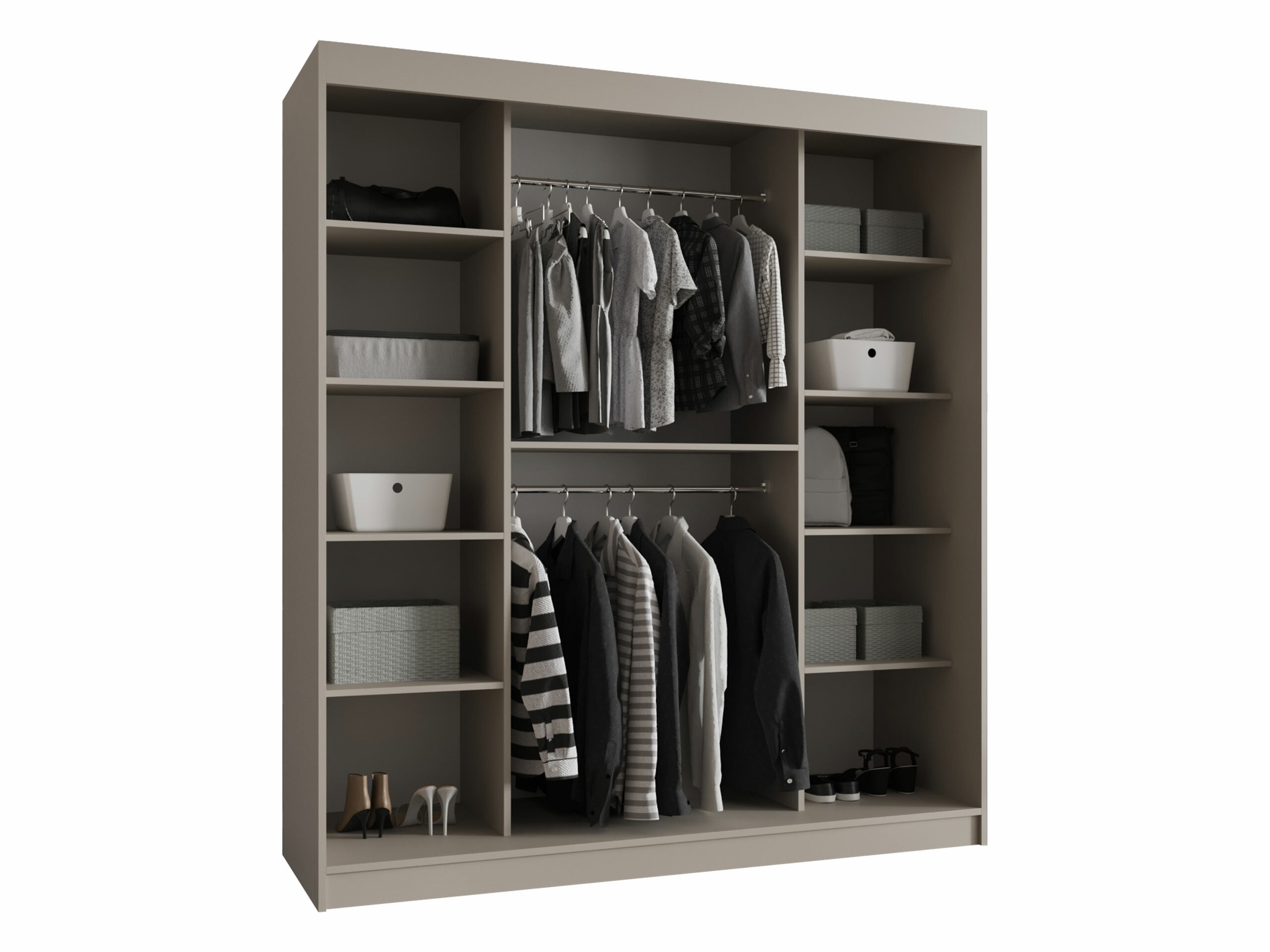 Kledingkast Hartford 529 (Zwart)