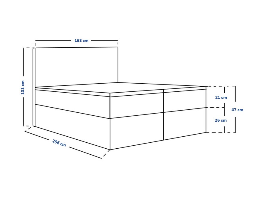 Boxspring Franklin 164 (Kronos 07)