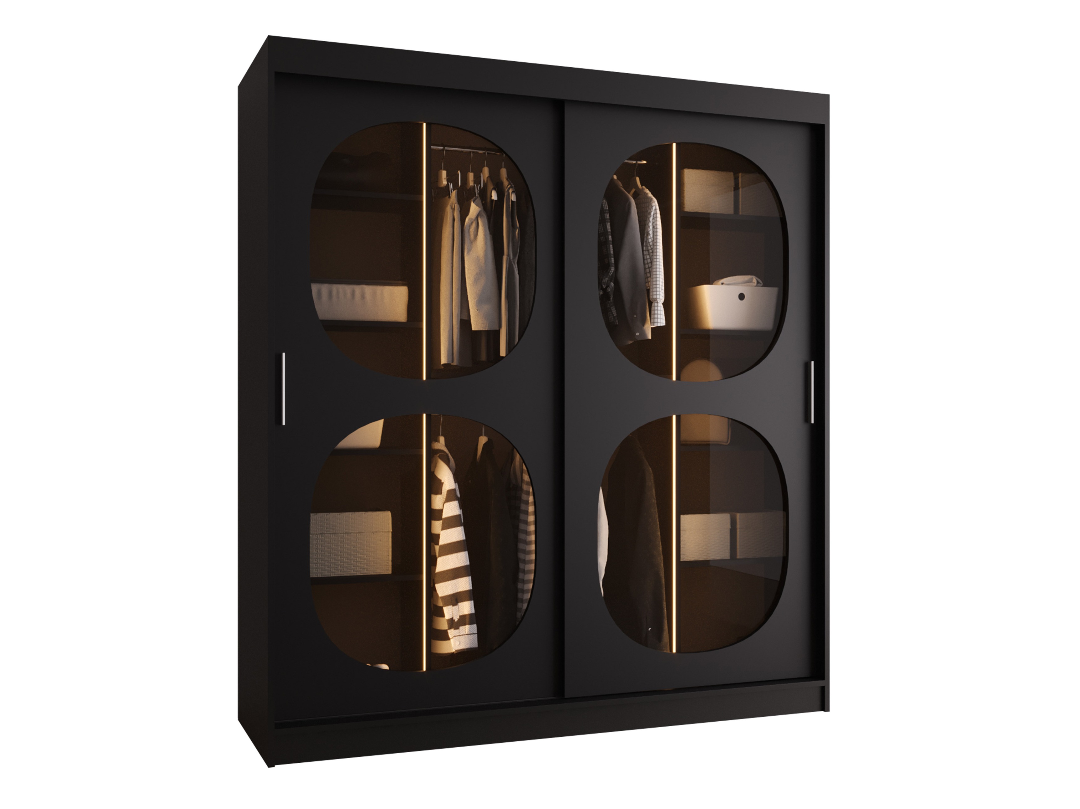 Kledingkast Hartford 529 (Zwart)