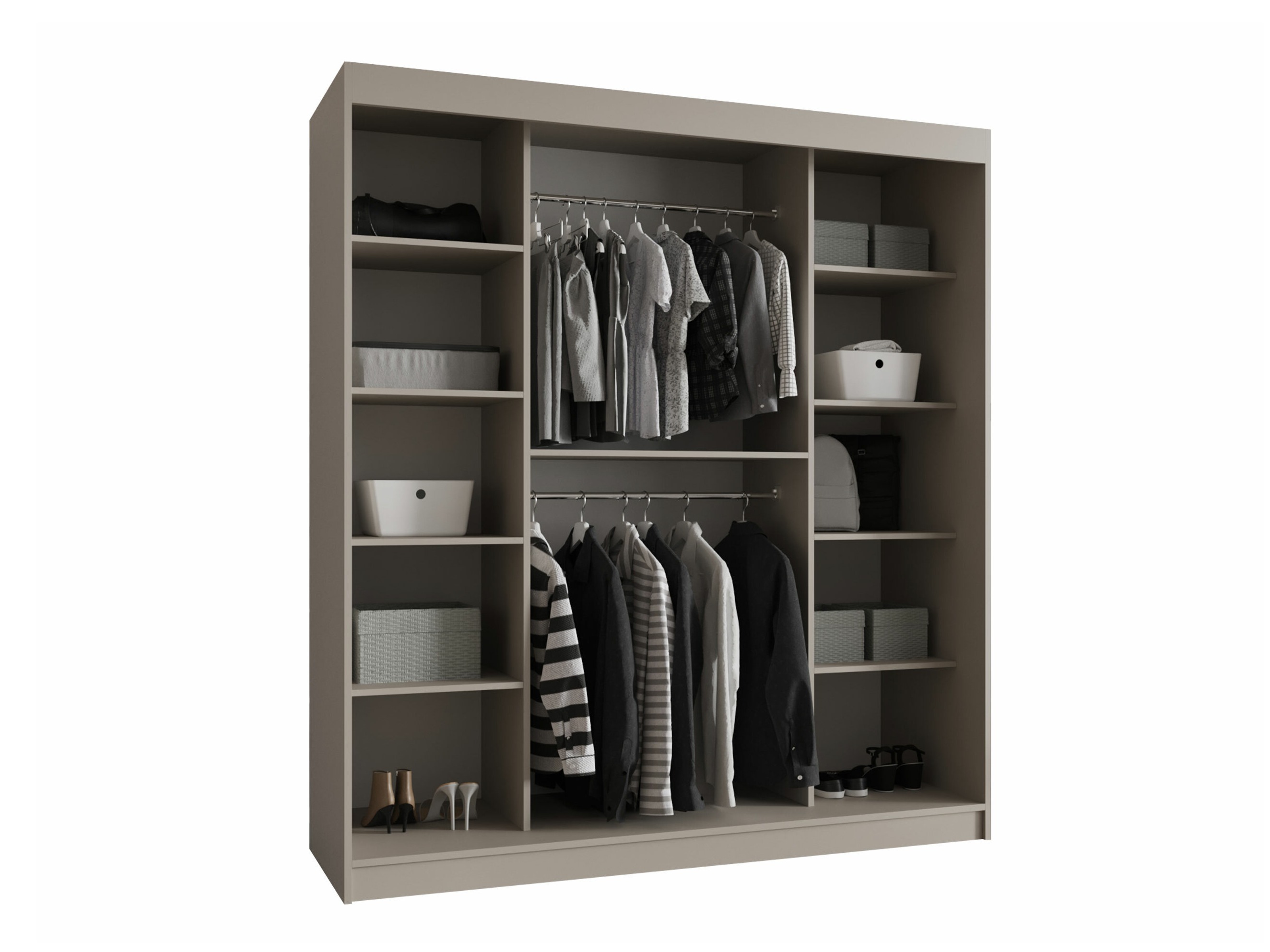 Kledingkast Hartford 530 (Zwart)