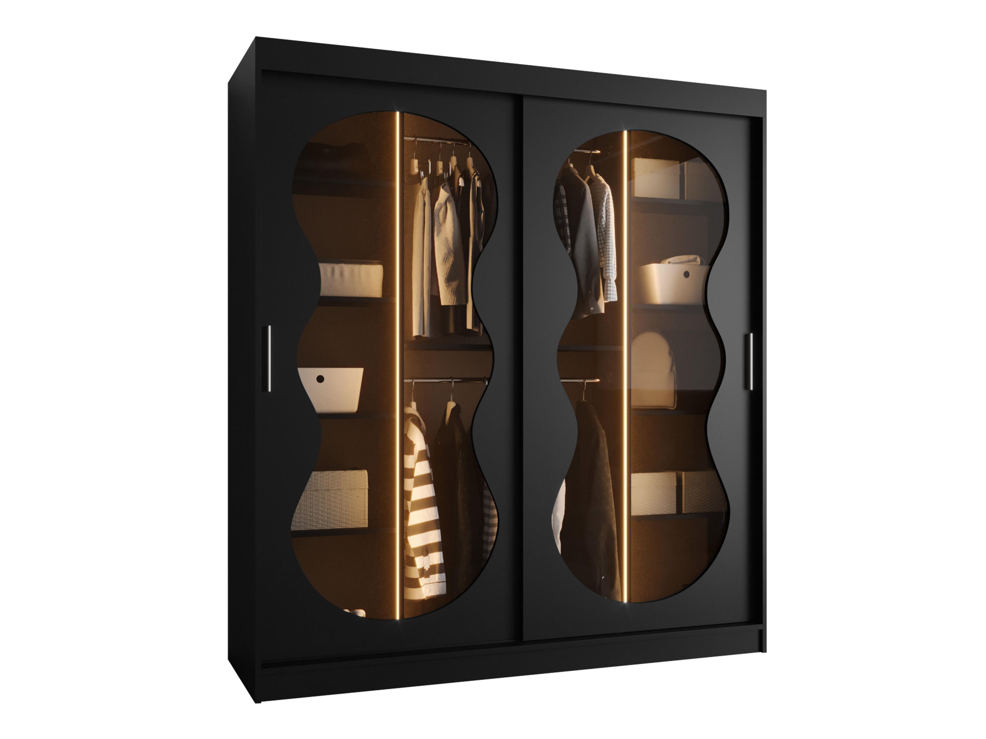 Kledingkast Hartford 530 (Zwart)