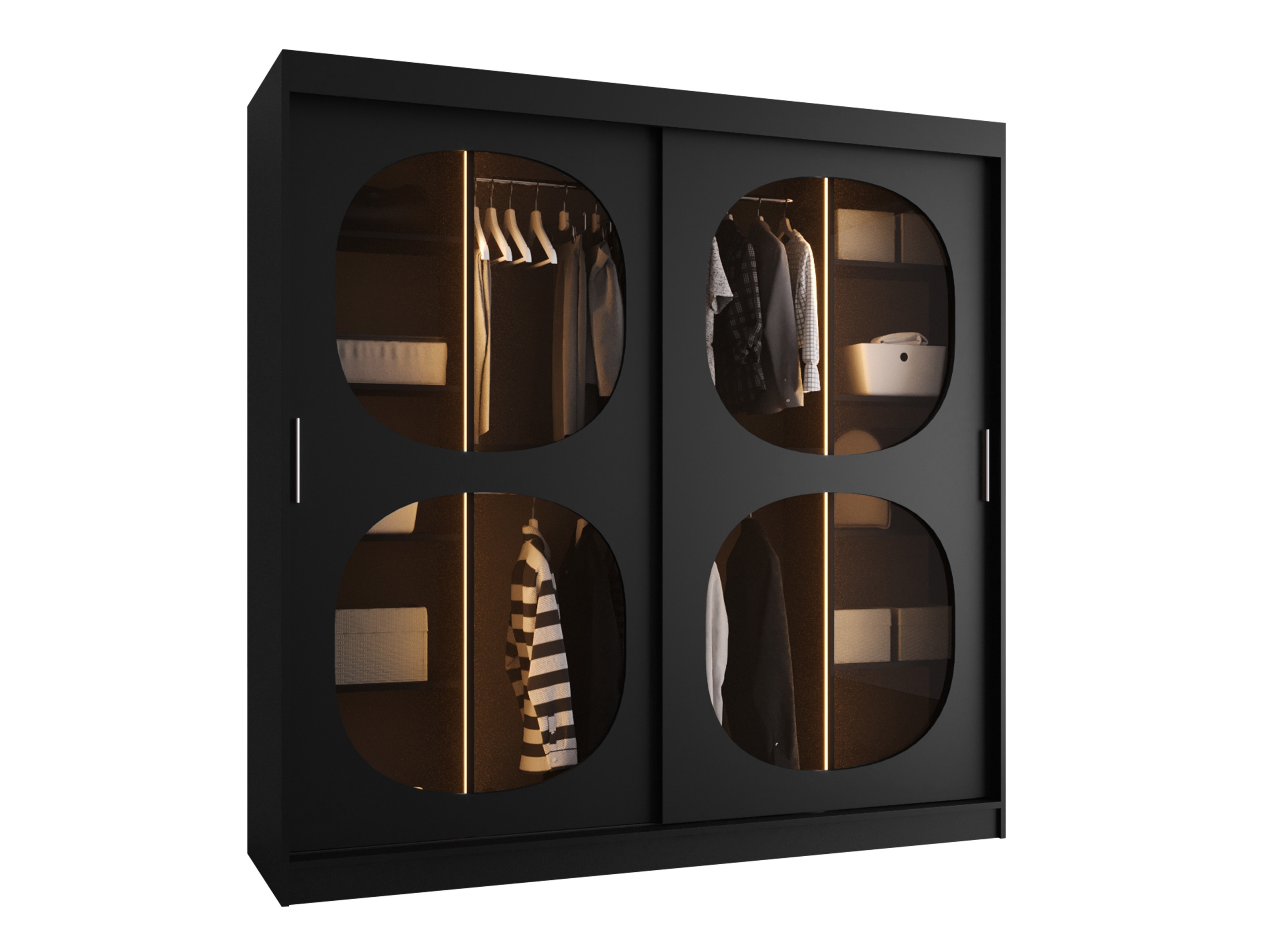 Kledingkast Hartford 531 (Zwart)