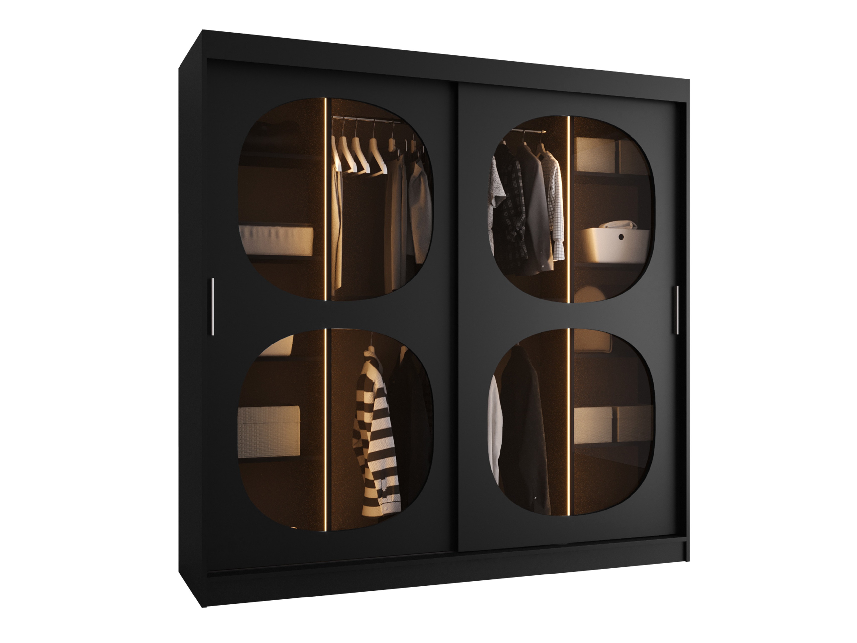 Kledingkast Hartford 531 (Zwart)