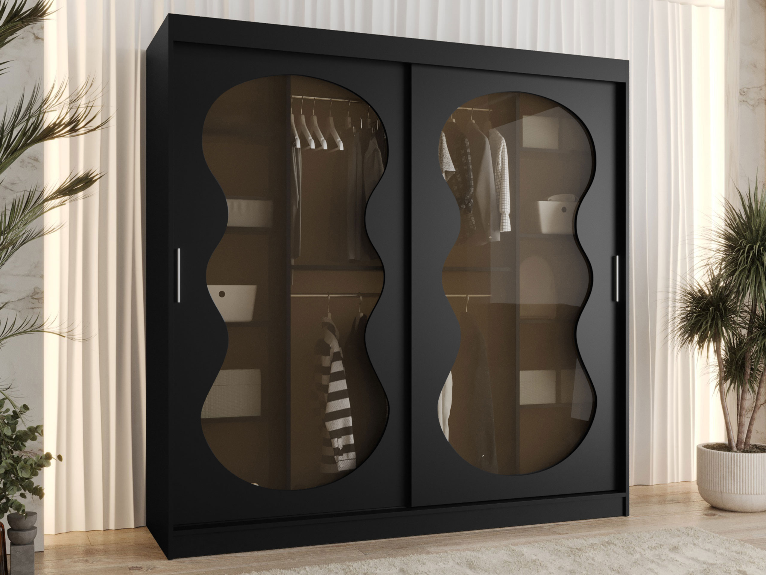 Kledingkast Hartford 532 (Zwart)