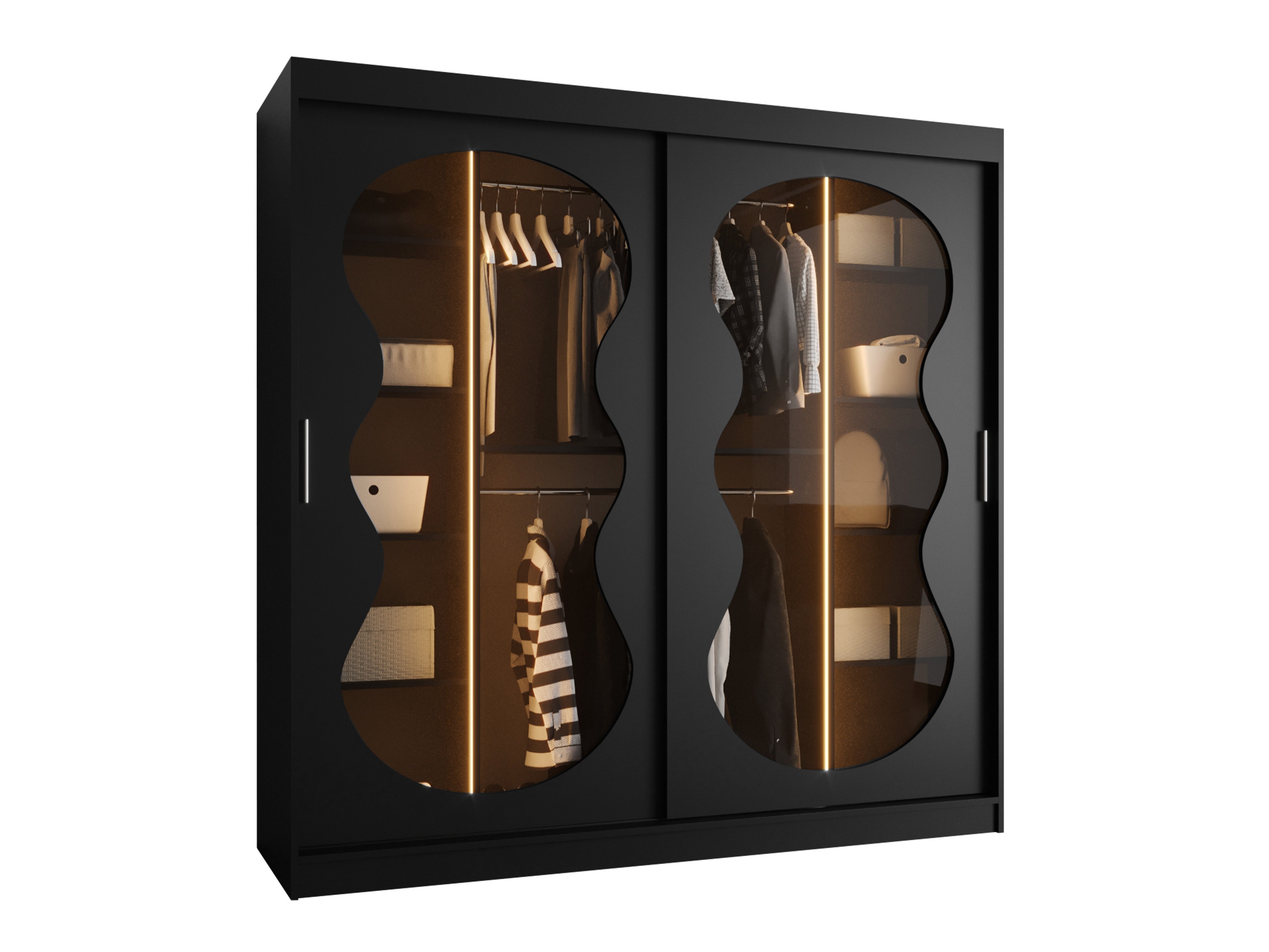 Kledingkast Hartford 532 (Zwart)