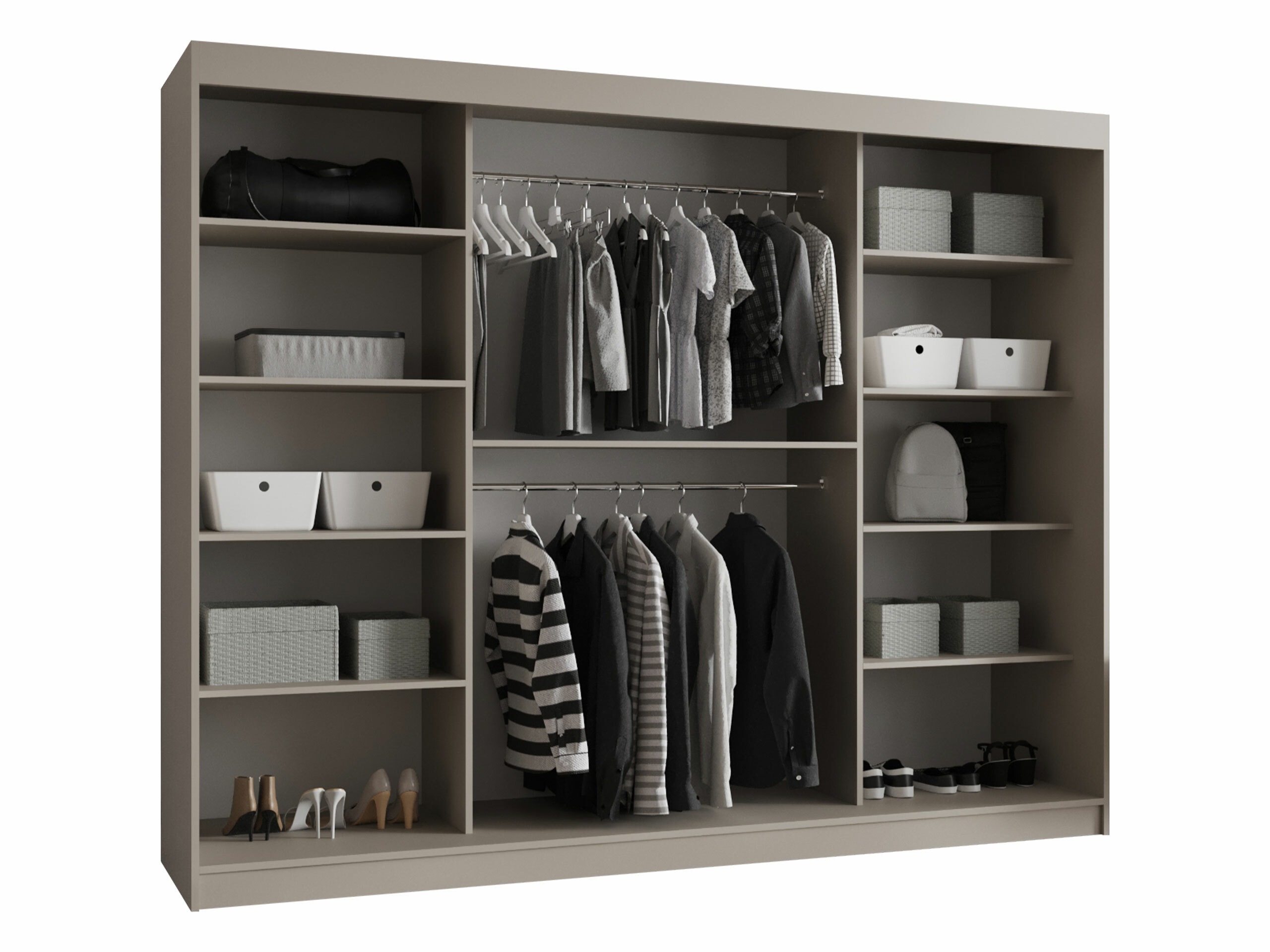 Kledingkast Hartford 534 (Zwart)