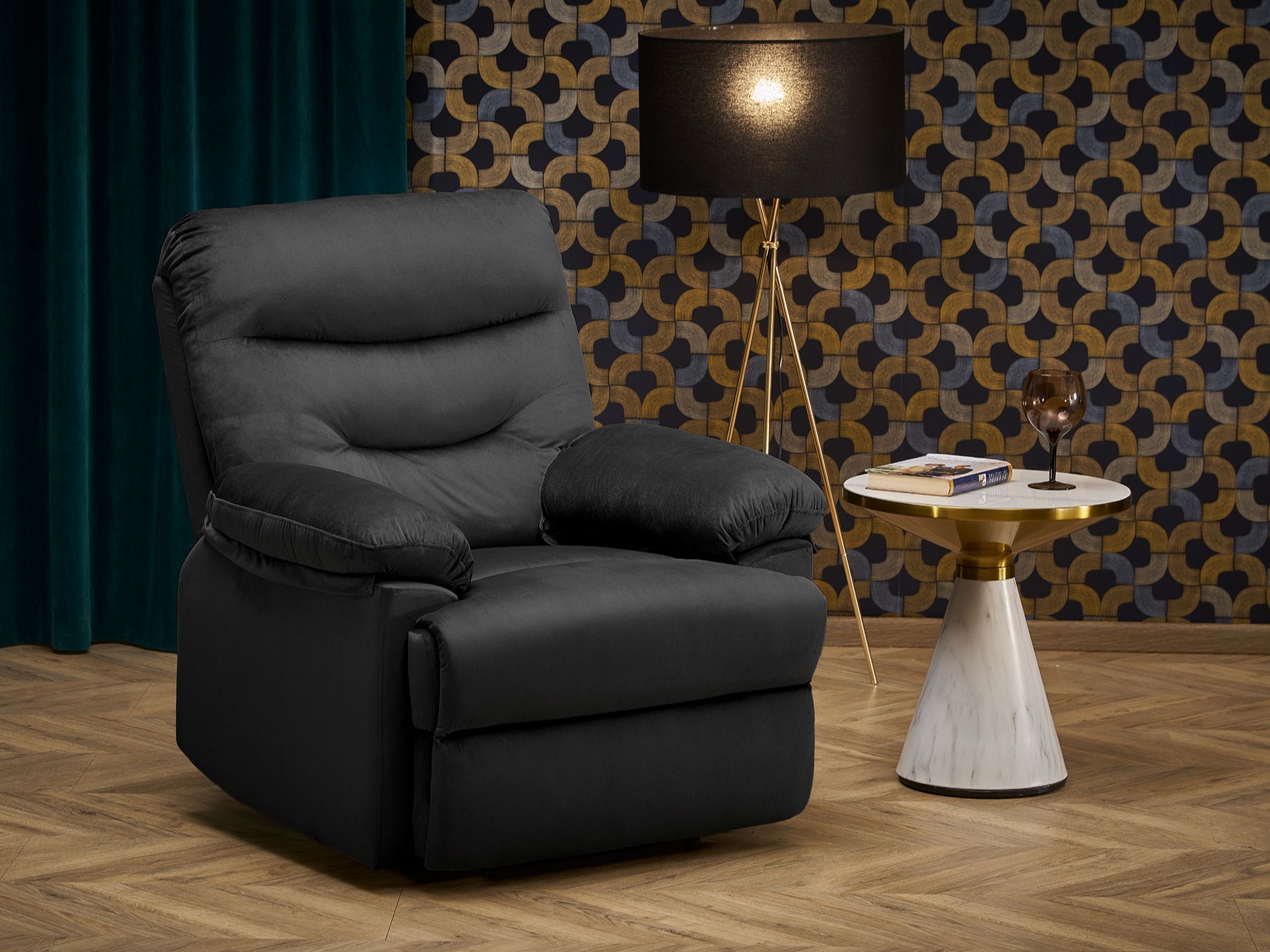 Relaxfauteuil Houston Terra (Zwart)