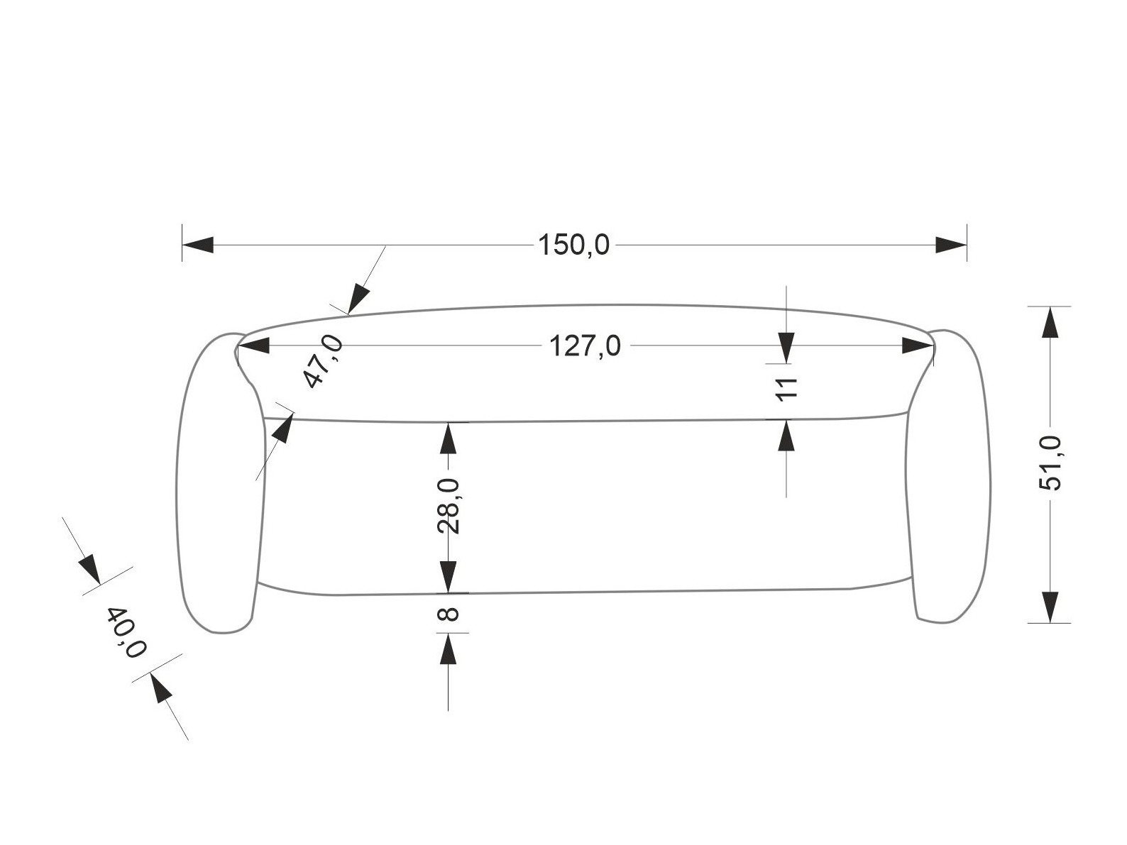 Gestoffeerde bank Houston 2045