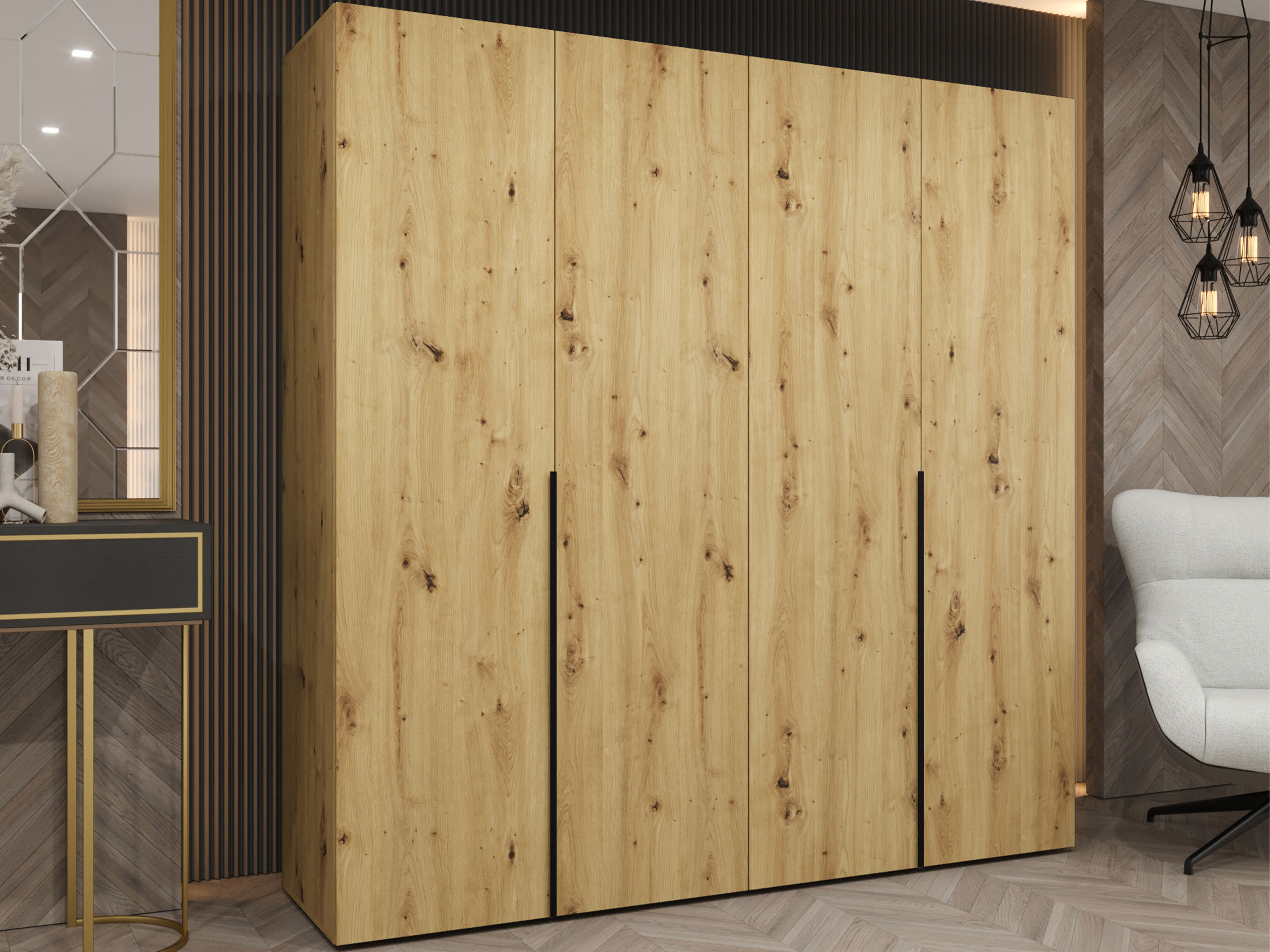 Kledingkast Hartford 537 (Artisan eiken)