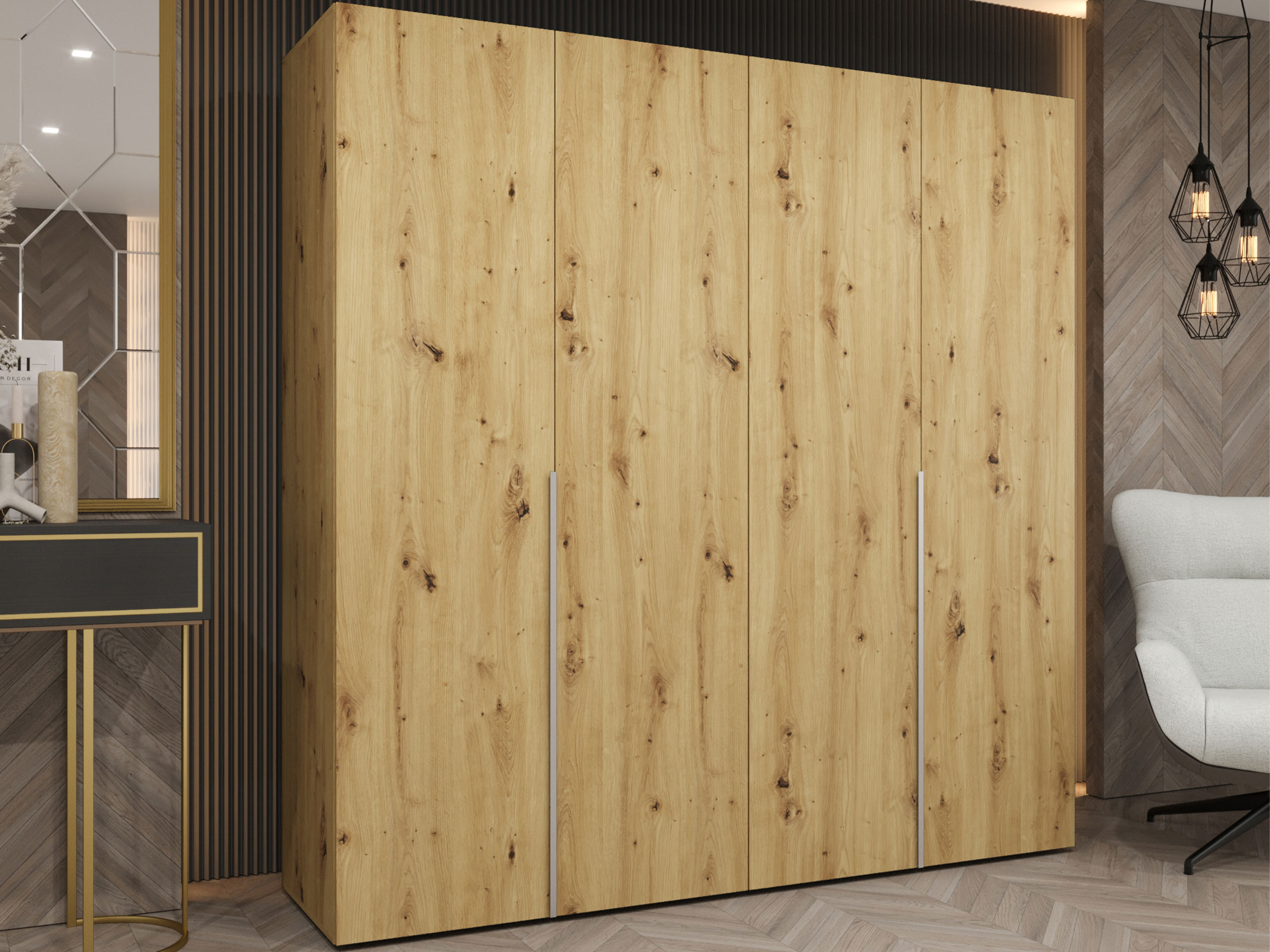 Kledingkast Hartford 537 (Artisan eiken)