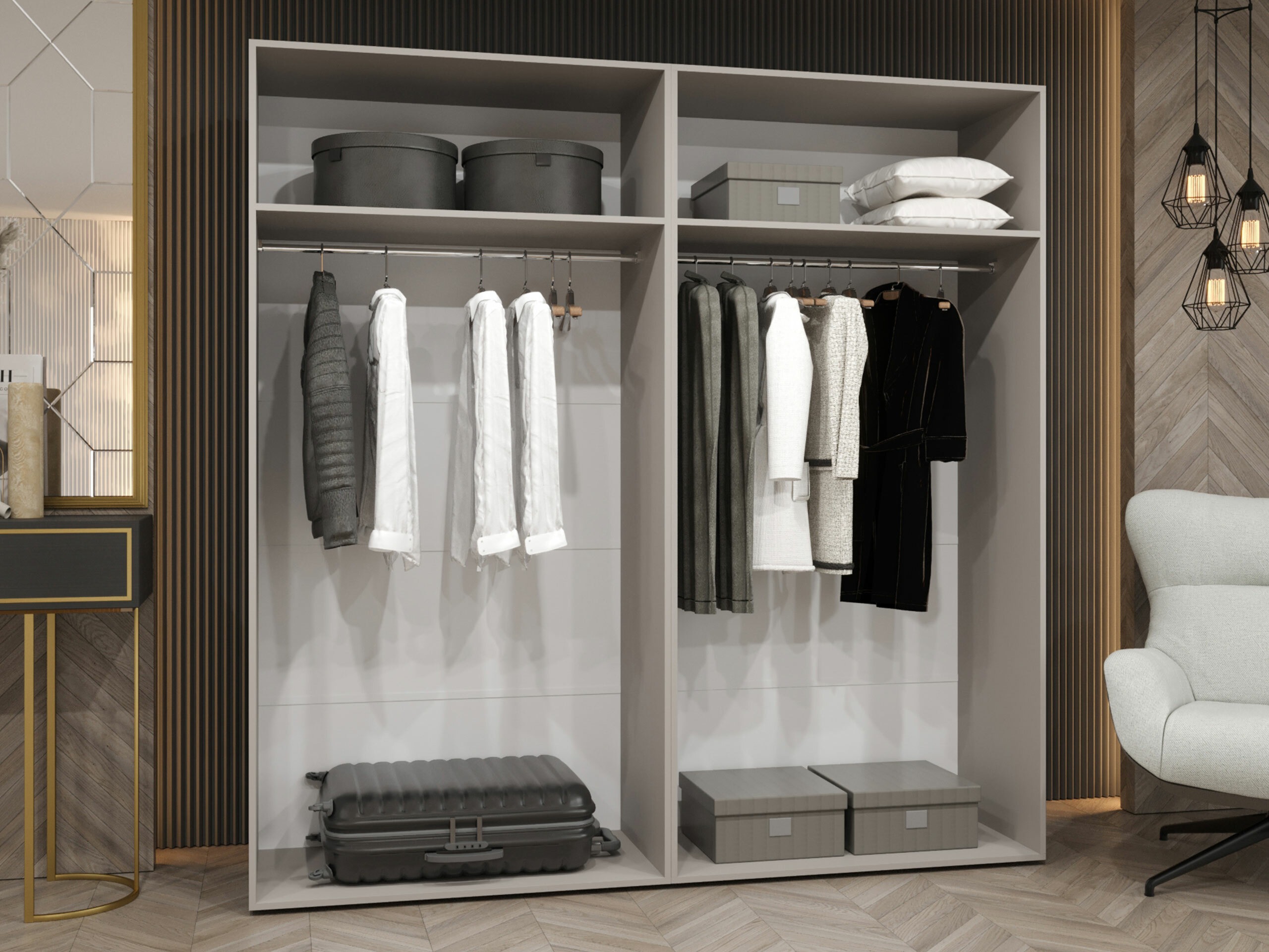 Kledingkast Hartford 537 (Kasjmier)