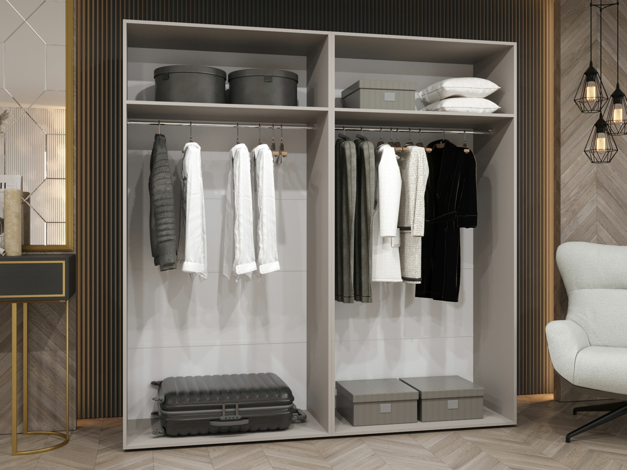 Kledingkast Hartford 537 (Wit)