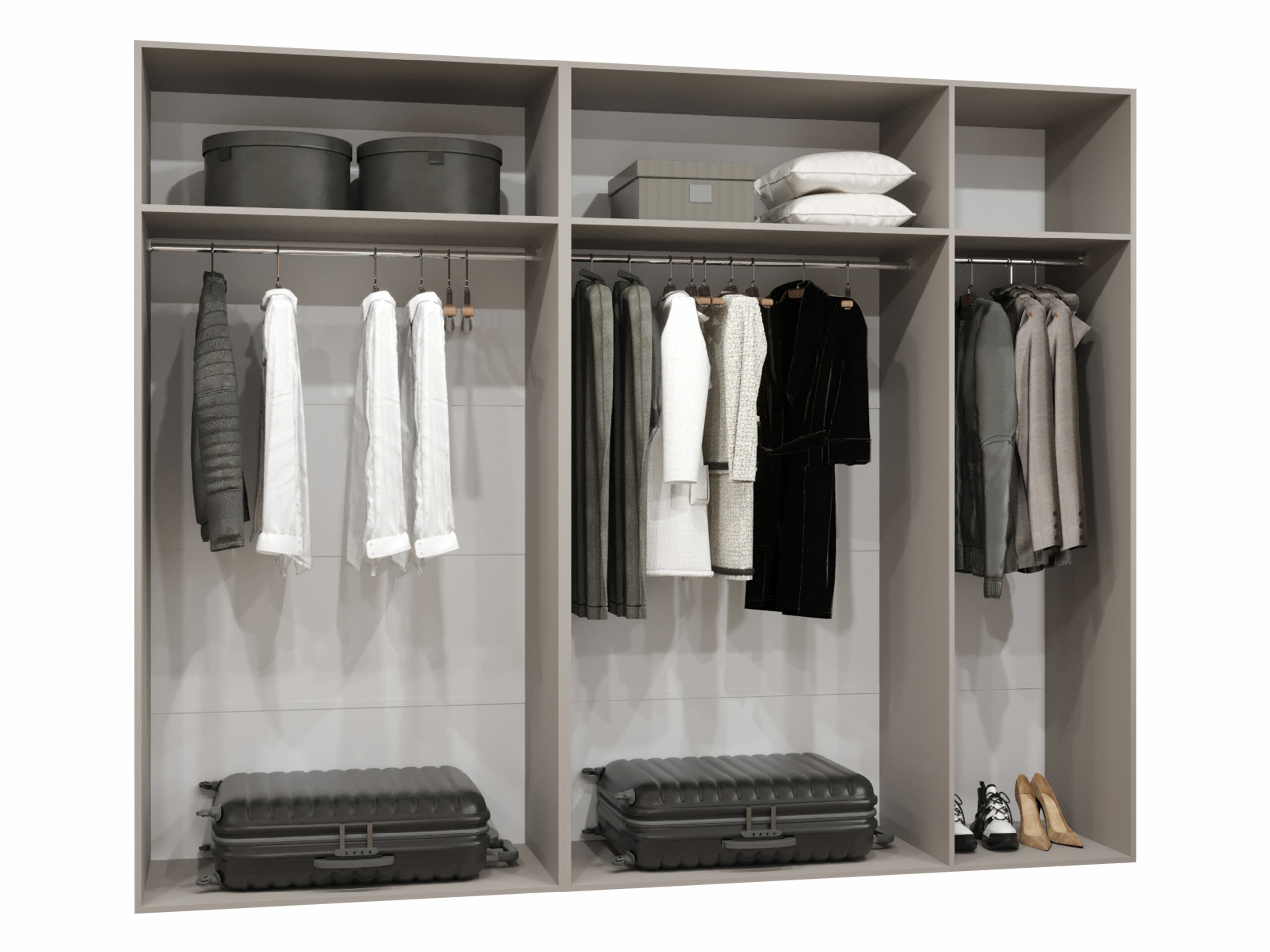 Kledingkast Hartford 538 (Wit)