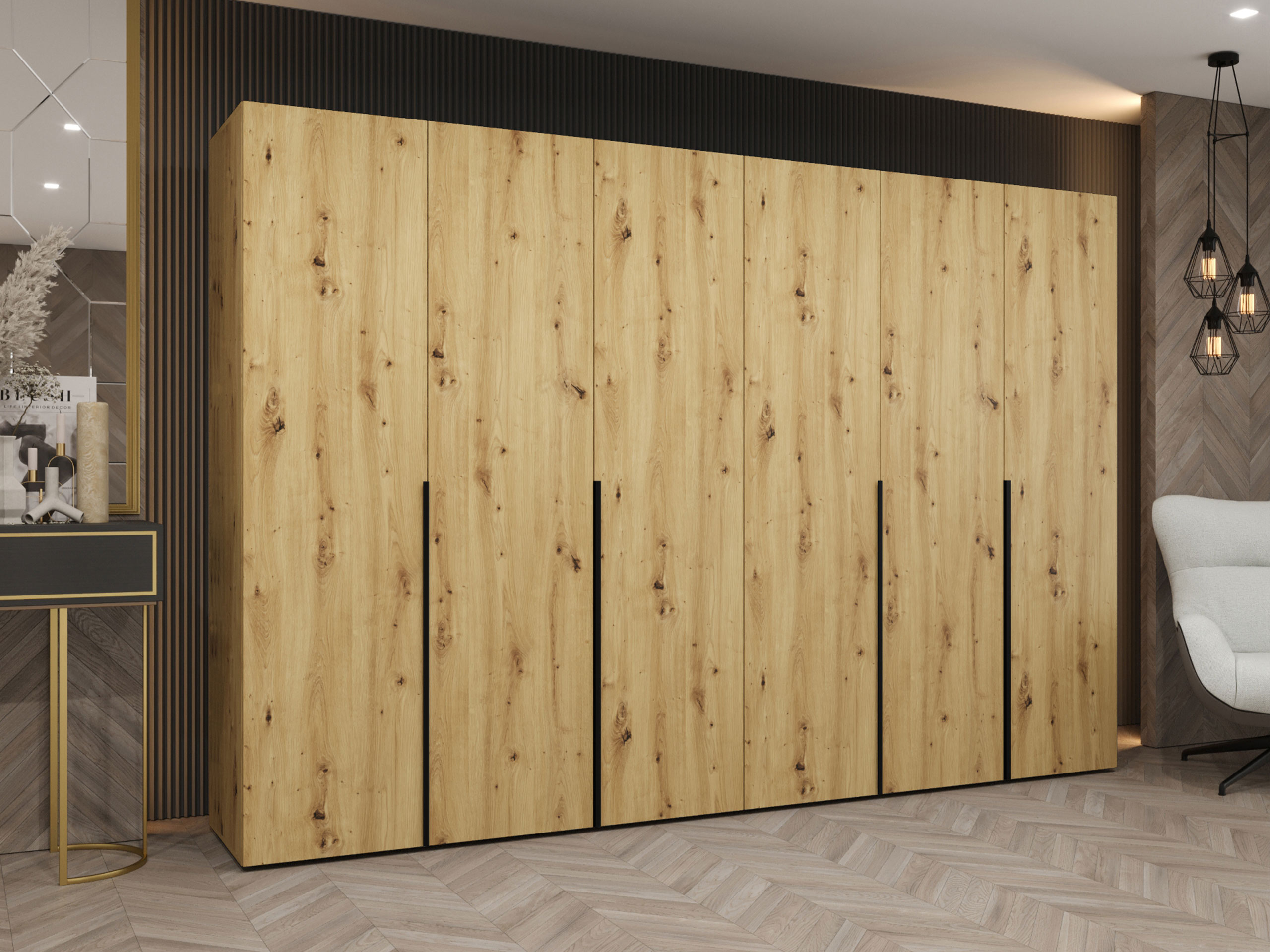 Kledingkast Hartford 539 (Artisan eiken)