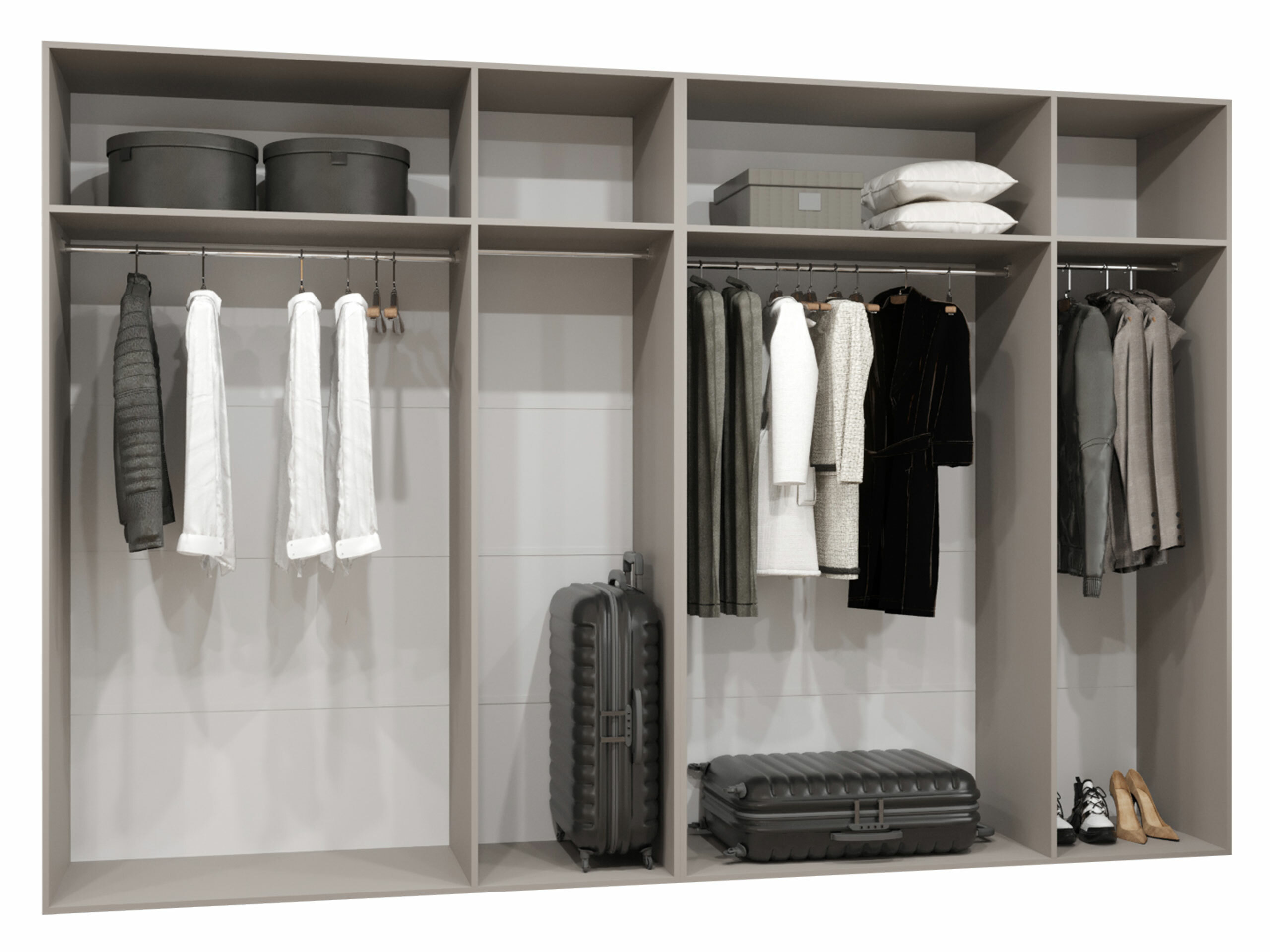 Kledingkast Hartford 539 (Wit)