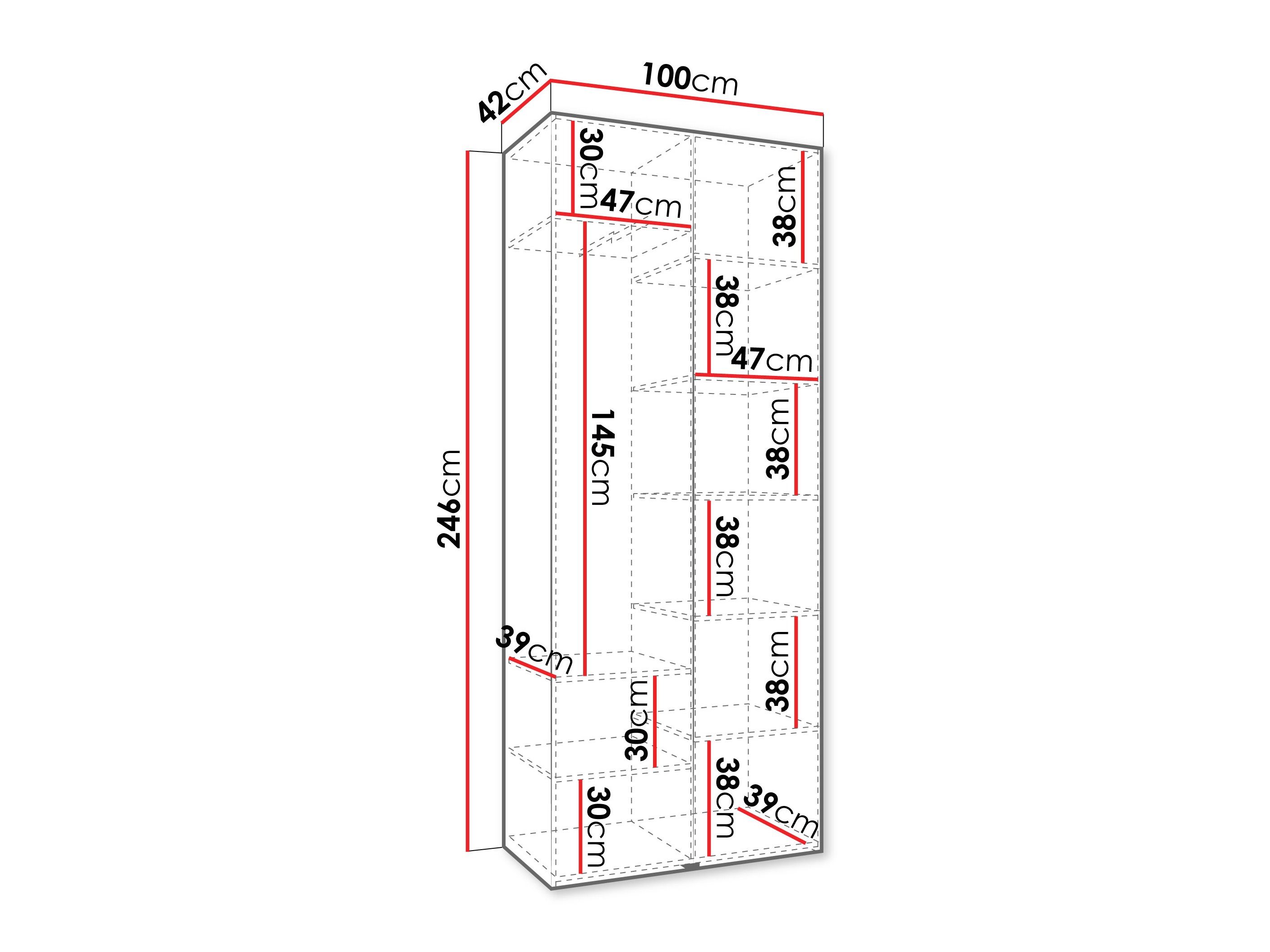 Kledingkast Hartford 540 (Kasjmier)