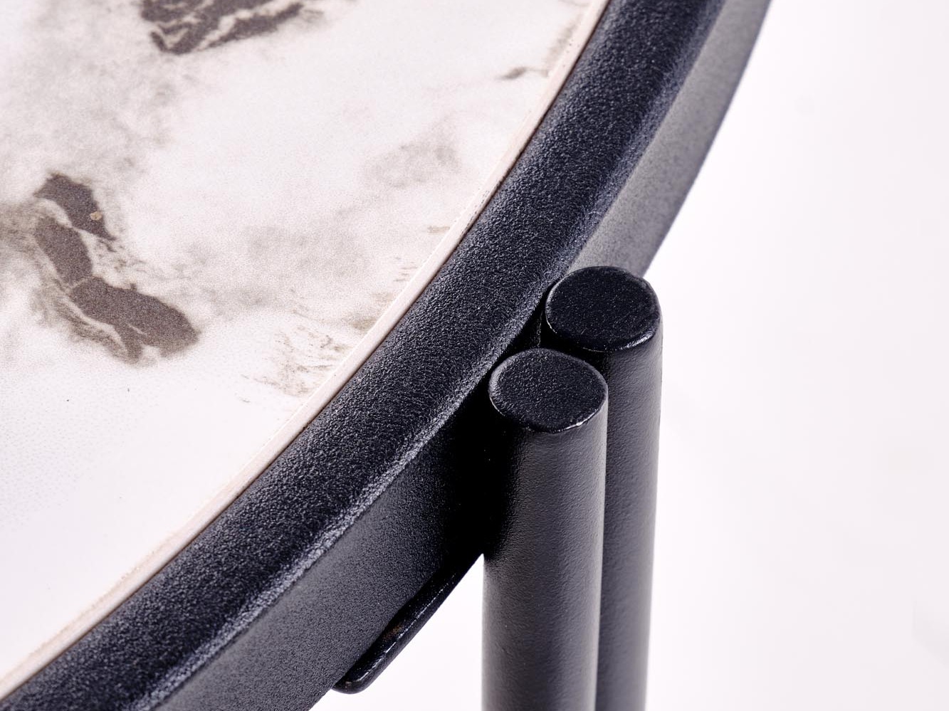 Salontafel set Houston 1867 (Wit marmer + Zwart)