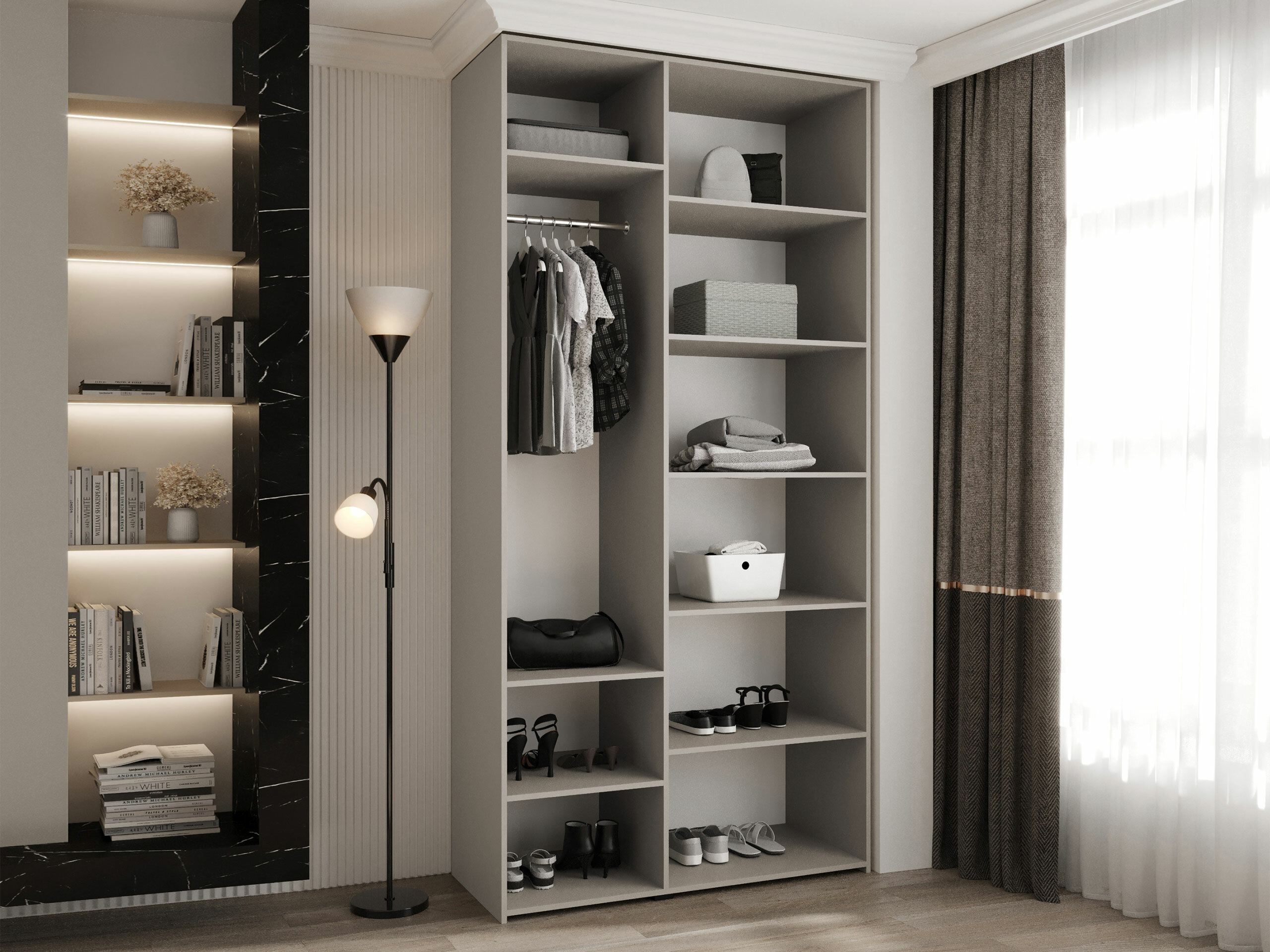 Kledingkast Hartford 544 (Wit)