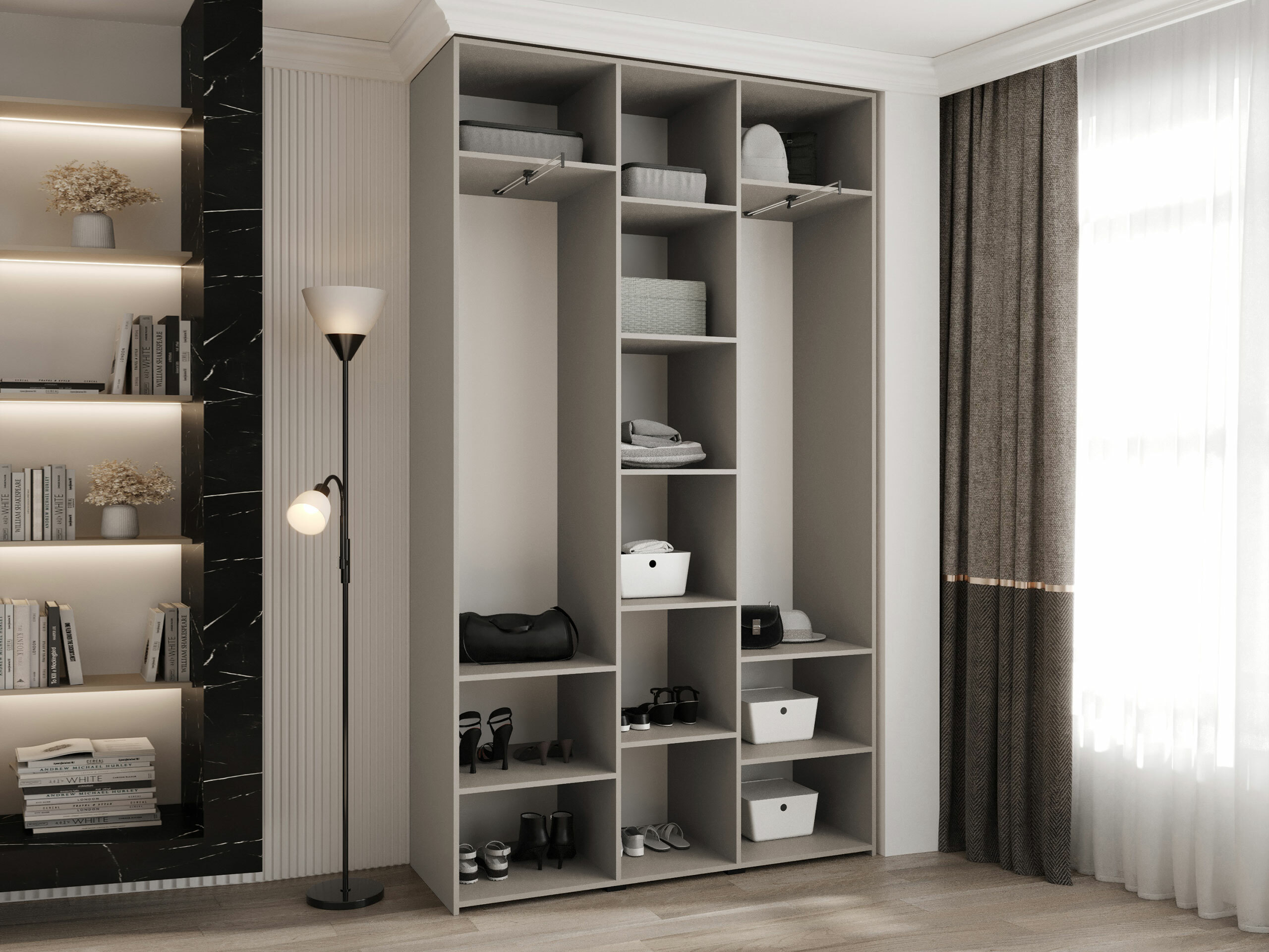 Kledingkast Hartford 544 (Wit)