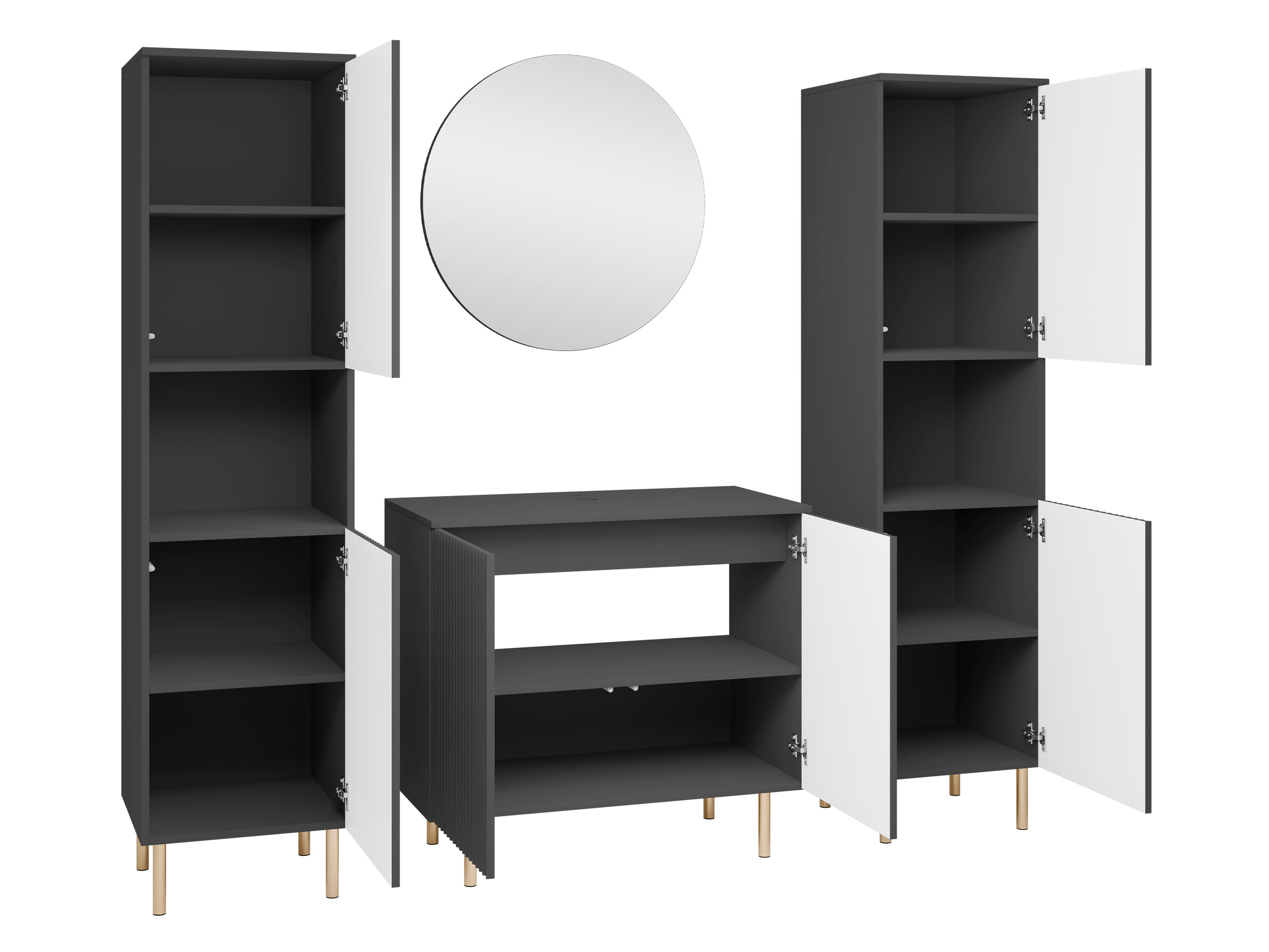 Badkamerset Virdomi 114 (Zwart)