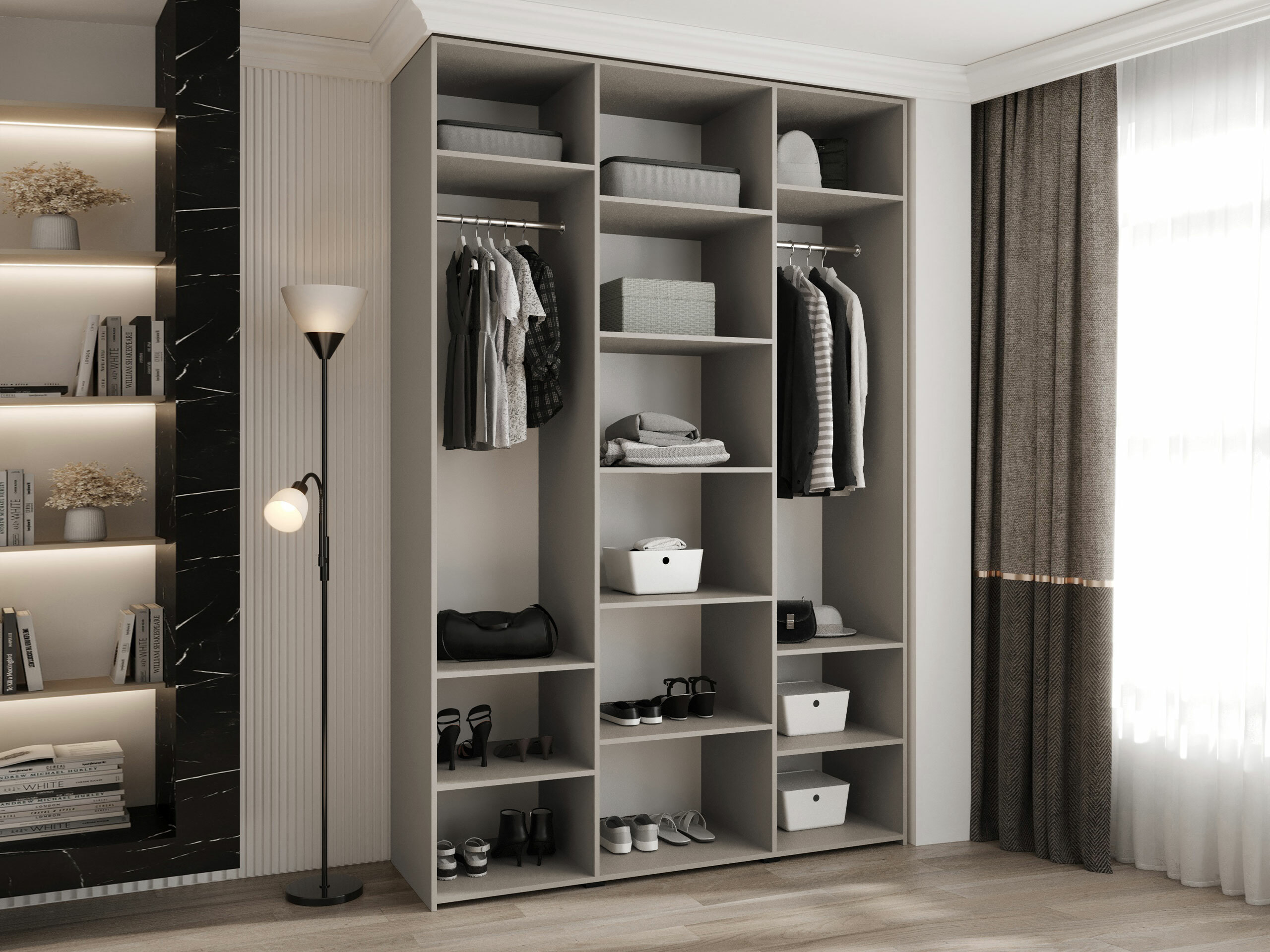 Kledingkast Hartford 544 (Wit)