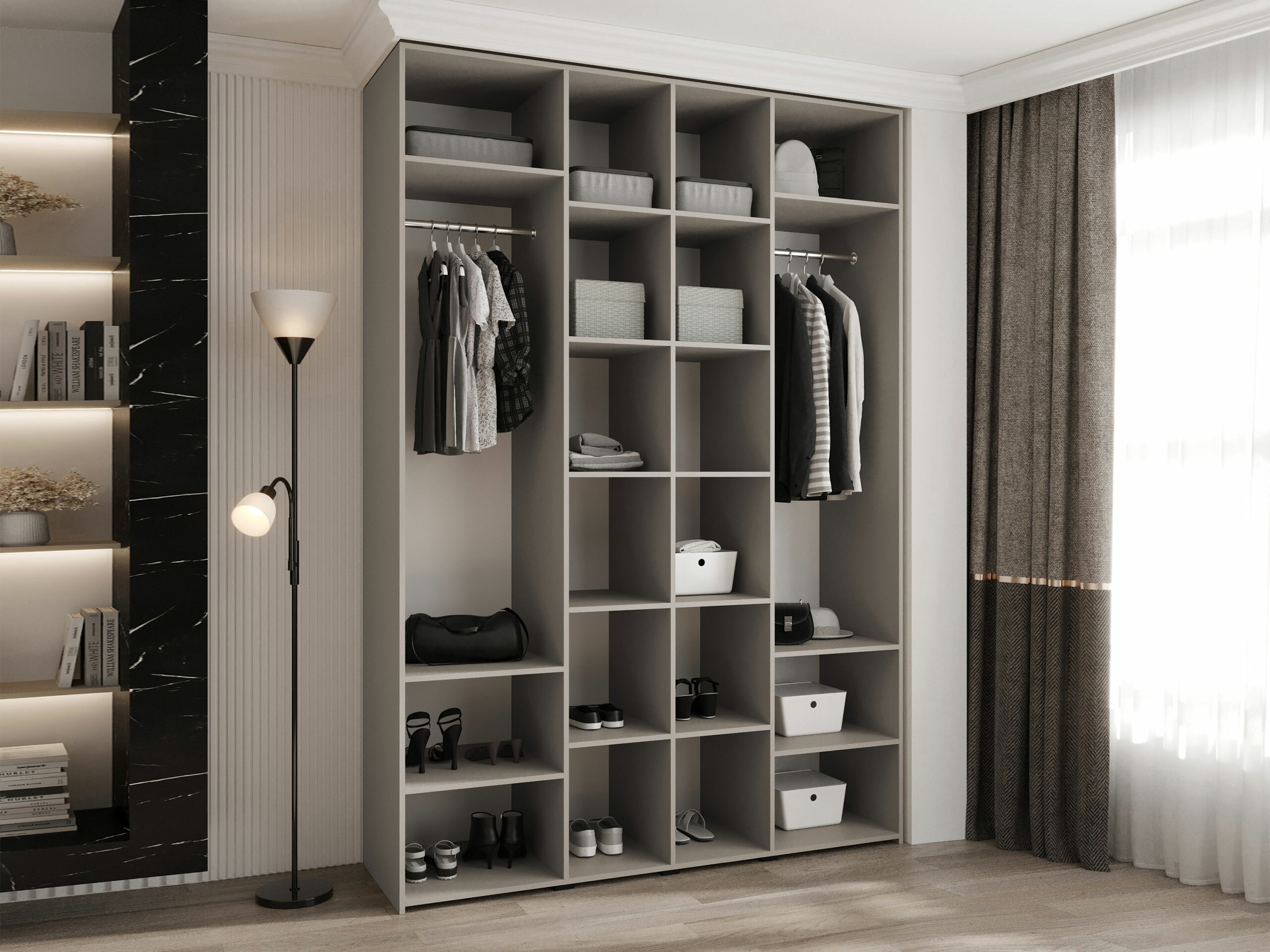 Kledingkast Hartford 554 (Kasjmier)