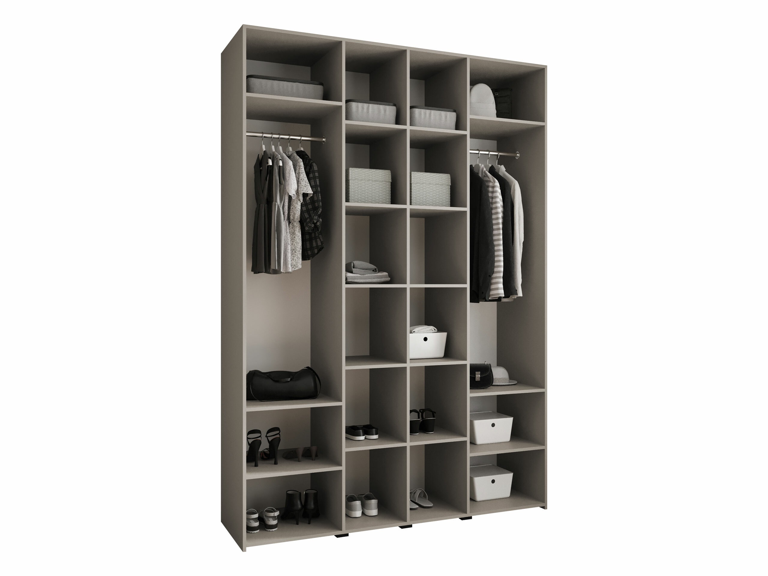 Kledingkast Hartford 554 (Wit)