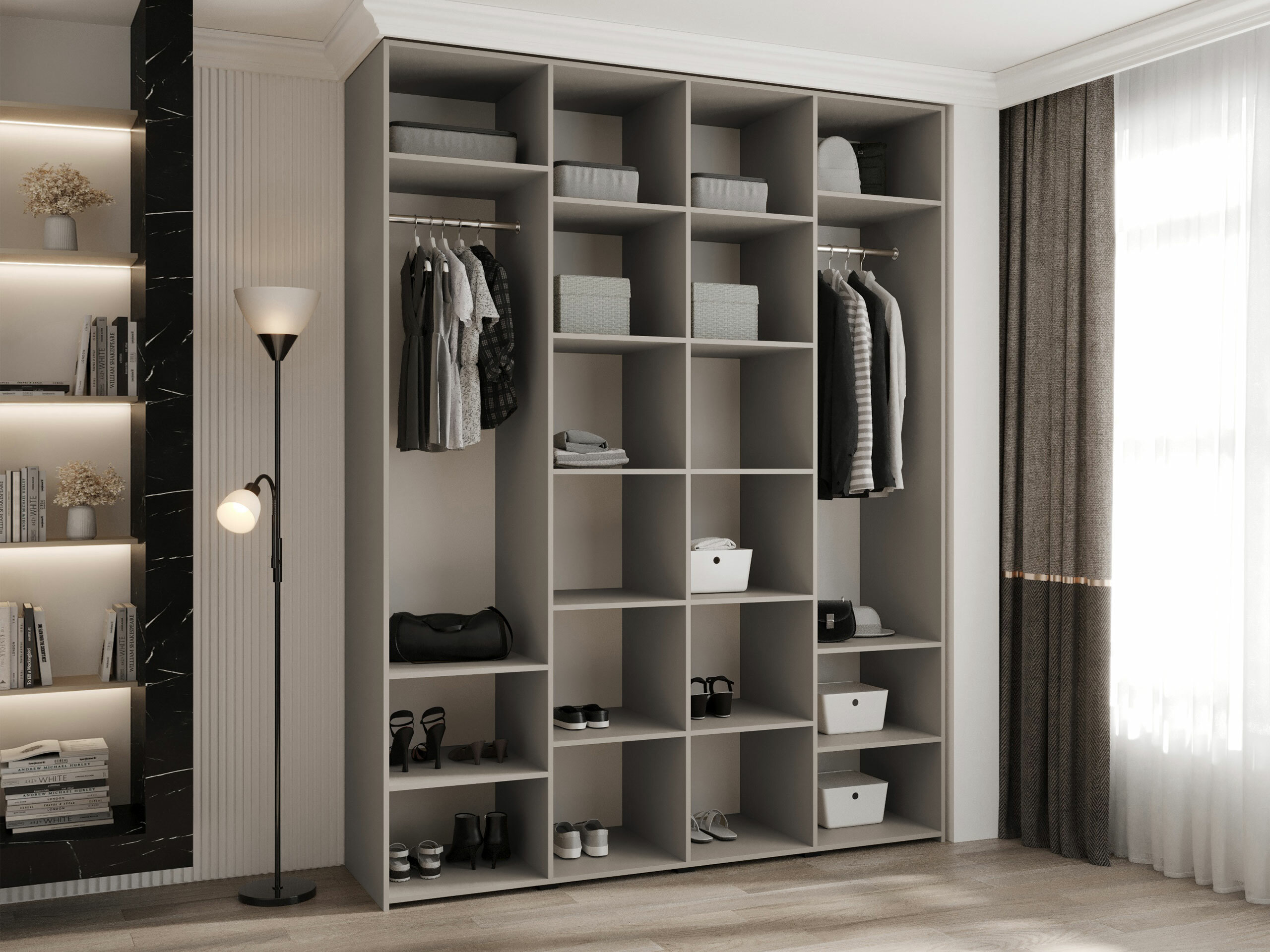 Kledingkast Hartford 554 (Wit)