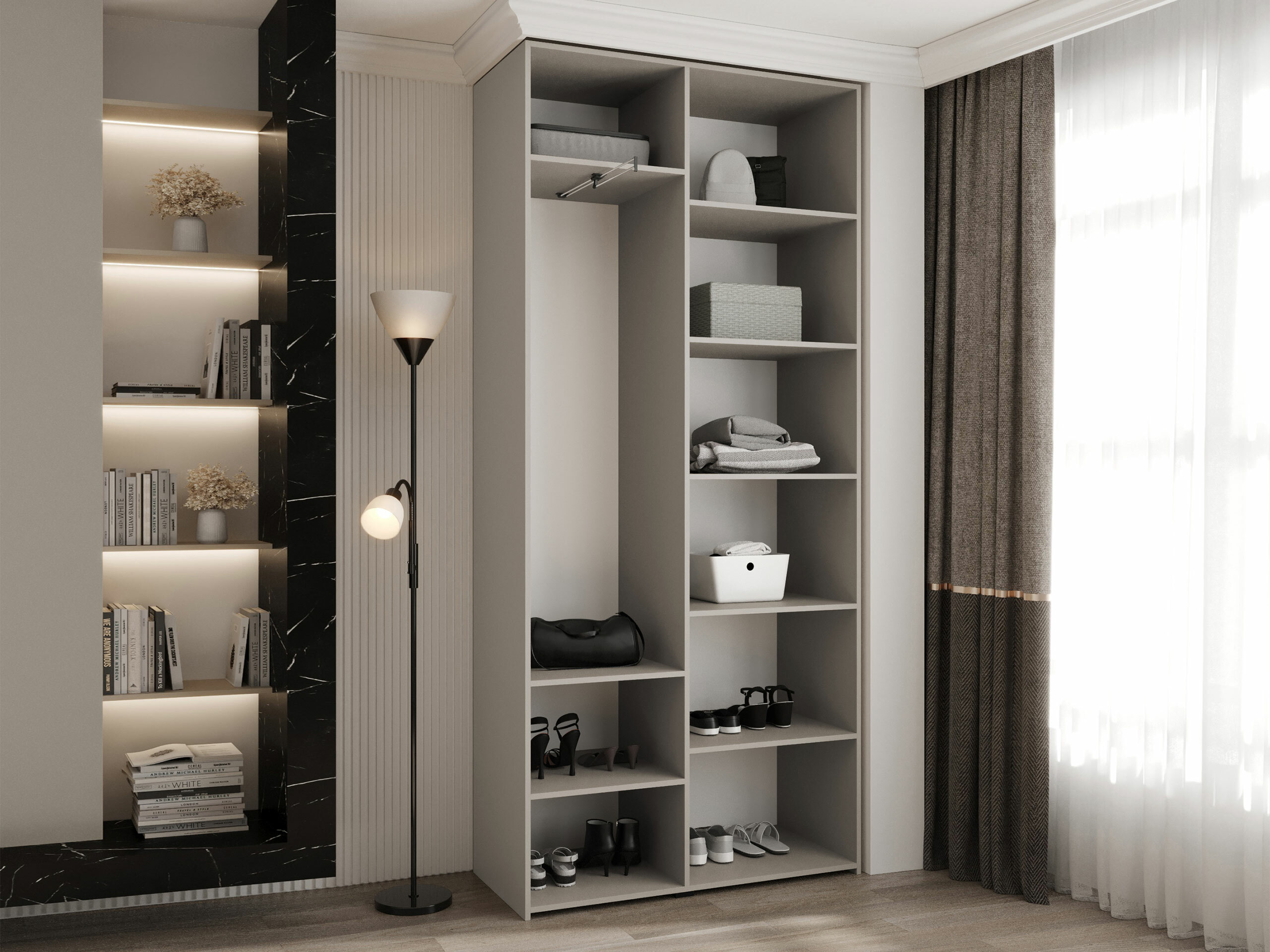 Kledingkast Hartford 562 (Wit)